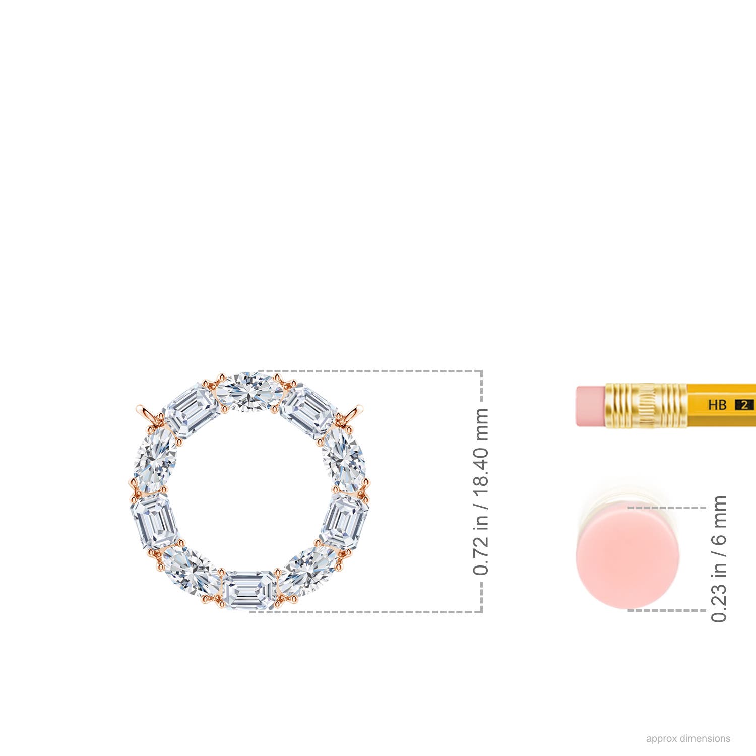 G, VS2 / 2.05 CT / 14 KT Rose Gold