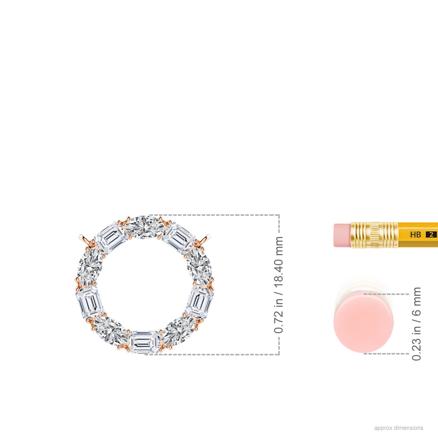 H, SI2 / 2.05 CT / 14 KT Rose Gold