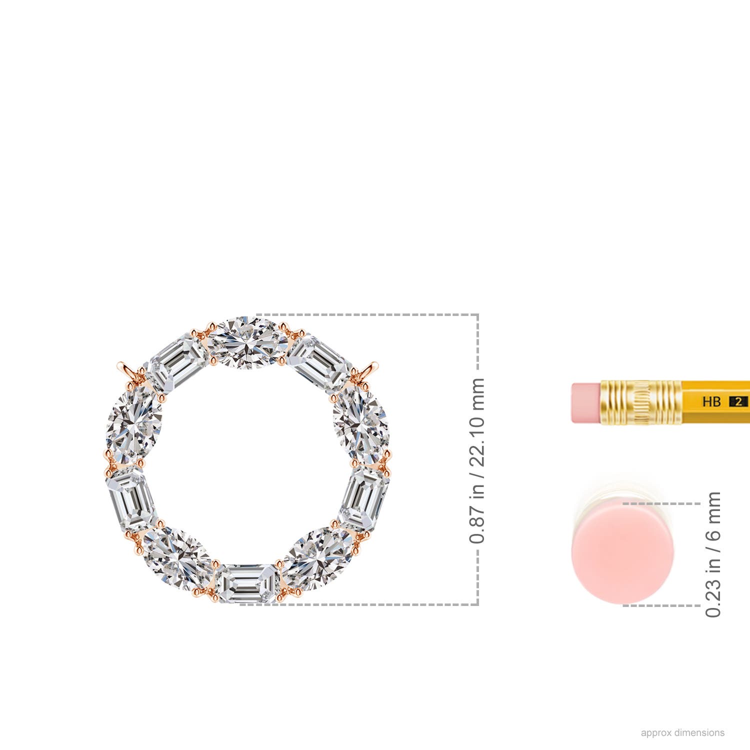 I-J, I1-I2 / 3.75 CT / 14 KT Rose Gold