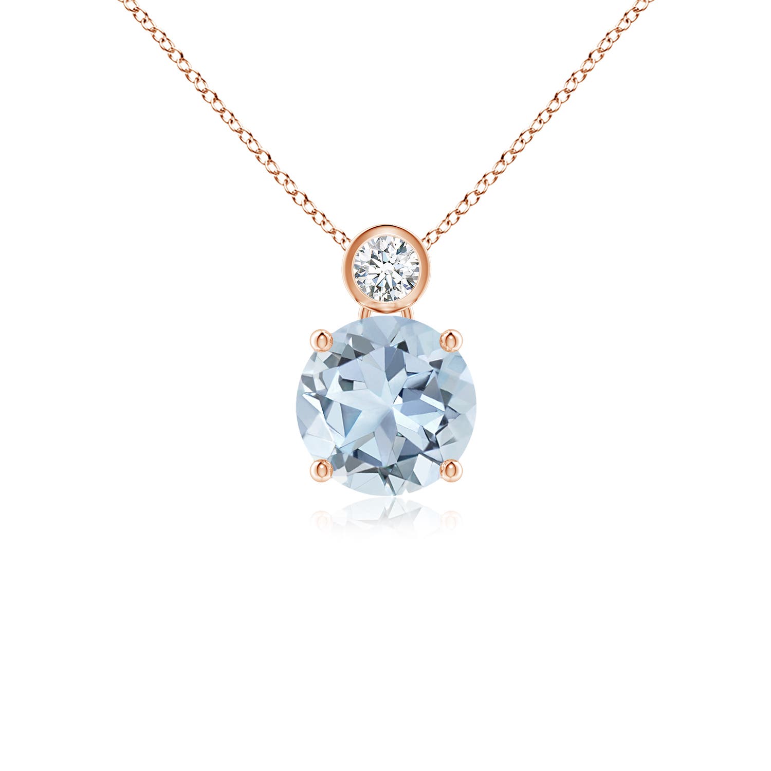 A - Aquamarine / 1.19 CT / 14 KT Rose Gold