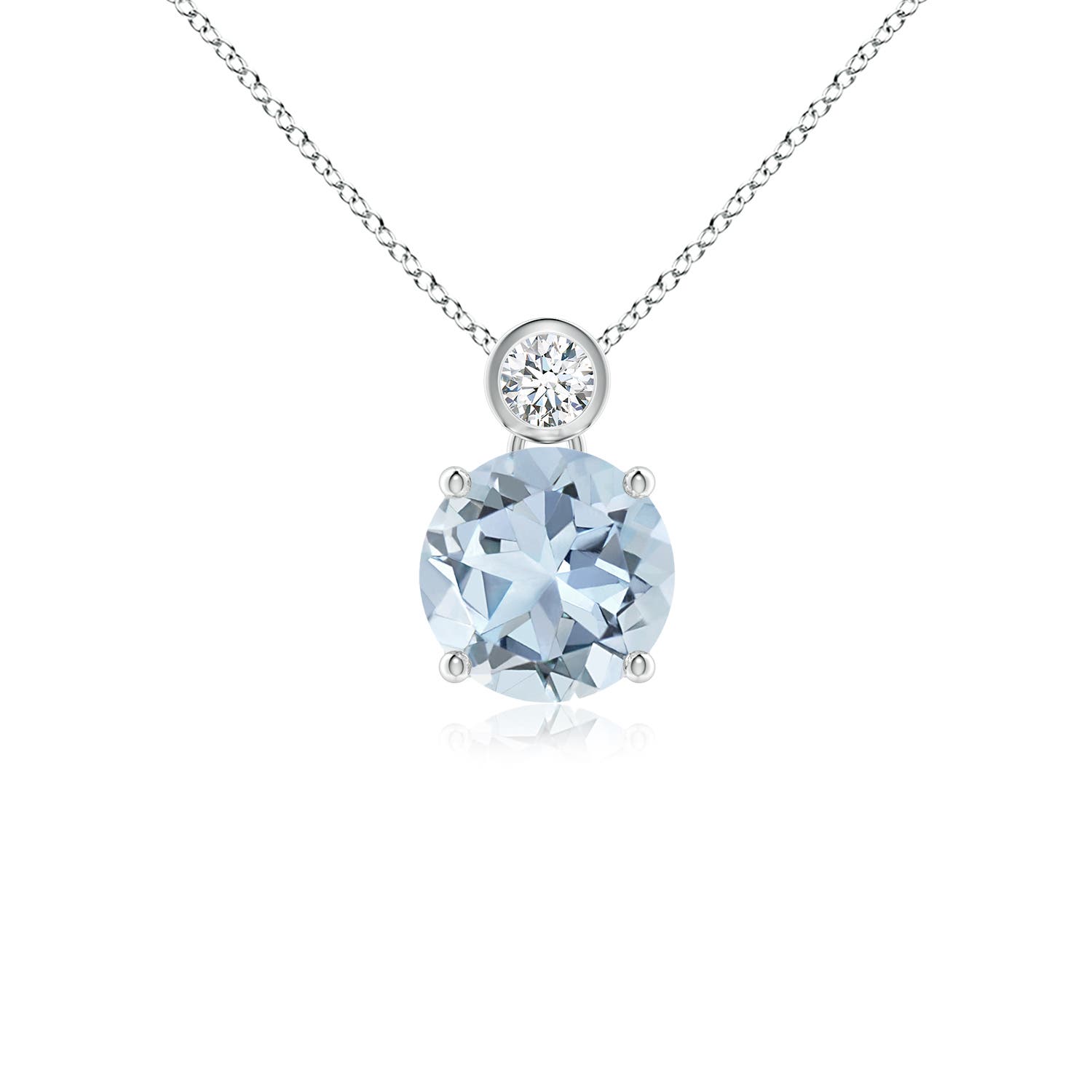 A - Aquamarine / 1.19 CT / 14 KT White Gold