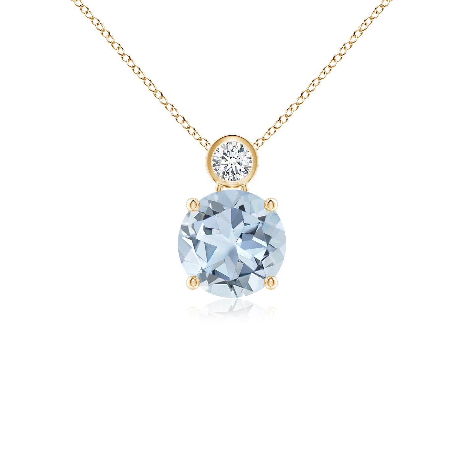 A - Aquamarine / 1.19 CT / 14 KT Yellow Gold