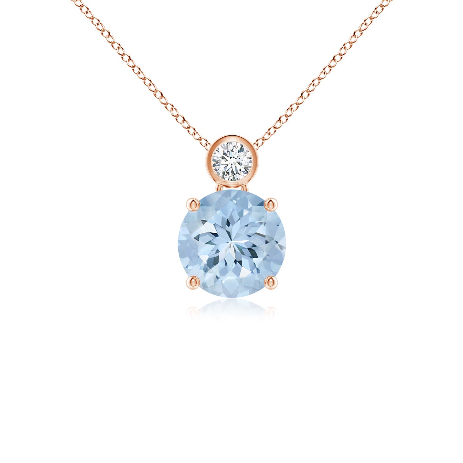 AA - Aquamarine / 1.19 CT / 14 KT Rose Gold