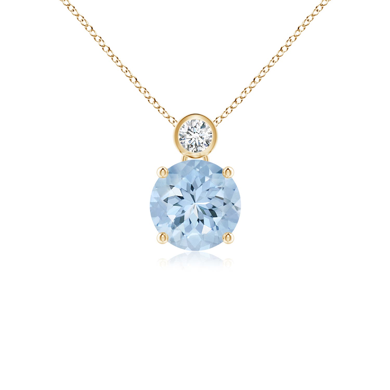 AA - Aquamarine / 1.19 CT / 14 KT Yellow Gold