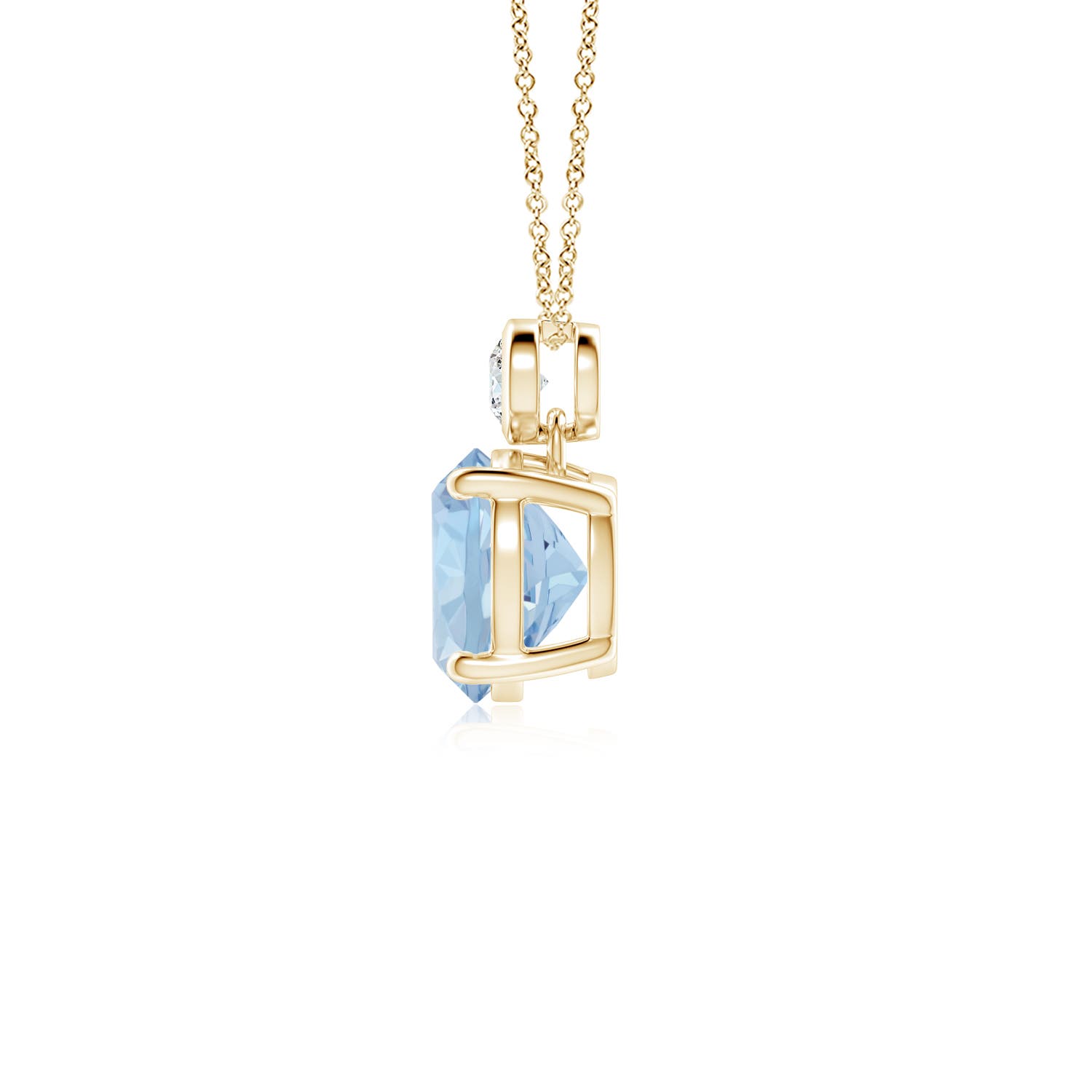 AA - Aquamarine / 1.19 CT / 14 KT Yellow Gold