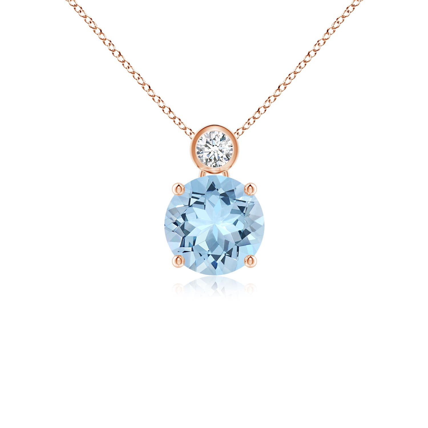 AAA - Aquamarine / 1.19 CT / 14 KT Rose Gold