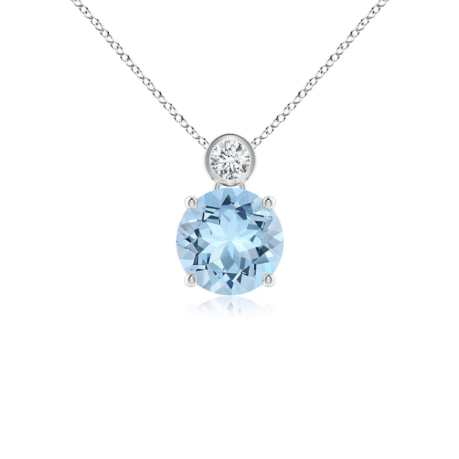 AAA - Aquamarine / 1.19 CT / 14 KT White Gold