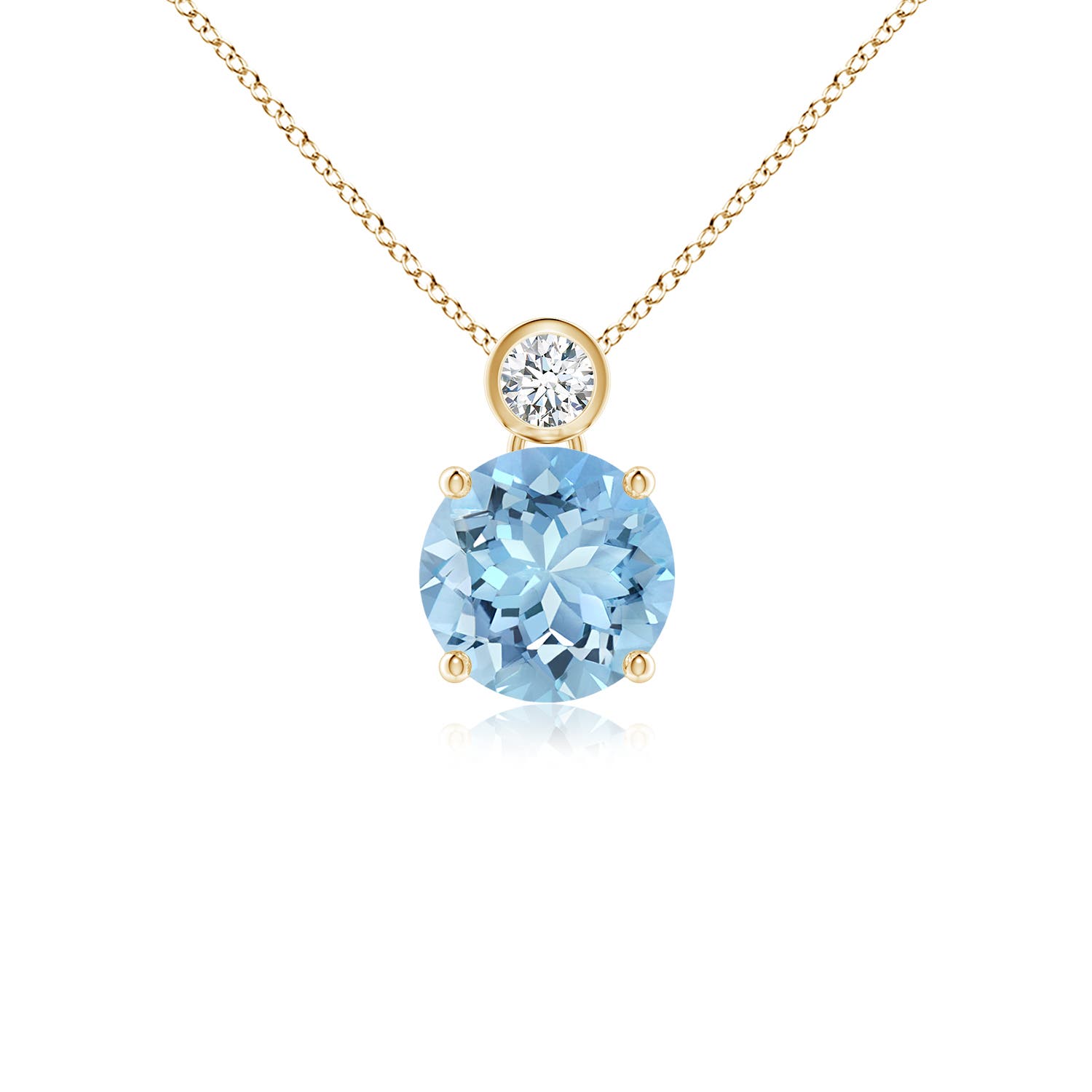 AAAA - Aquamarine / 1.19 CT / 14 KT Yellow Gold