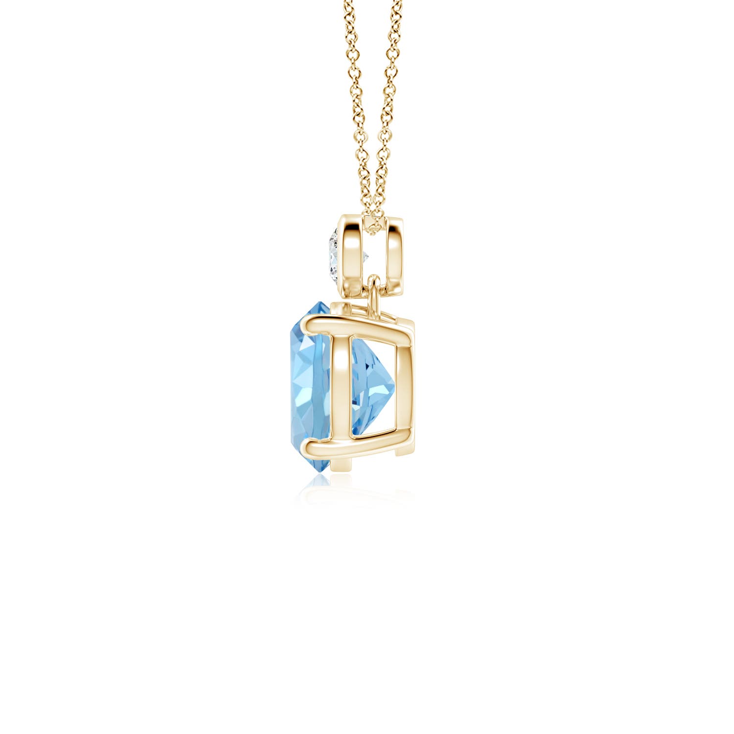 AAAA - Aquamarine / 1.19 CT / 14 KT Yellow Gold