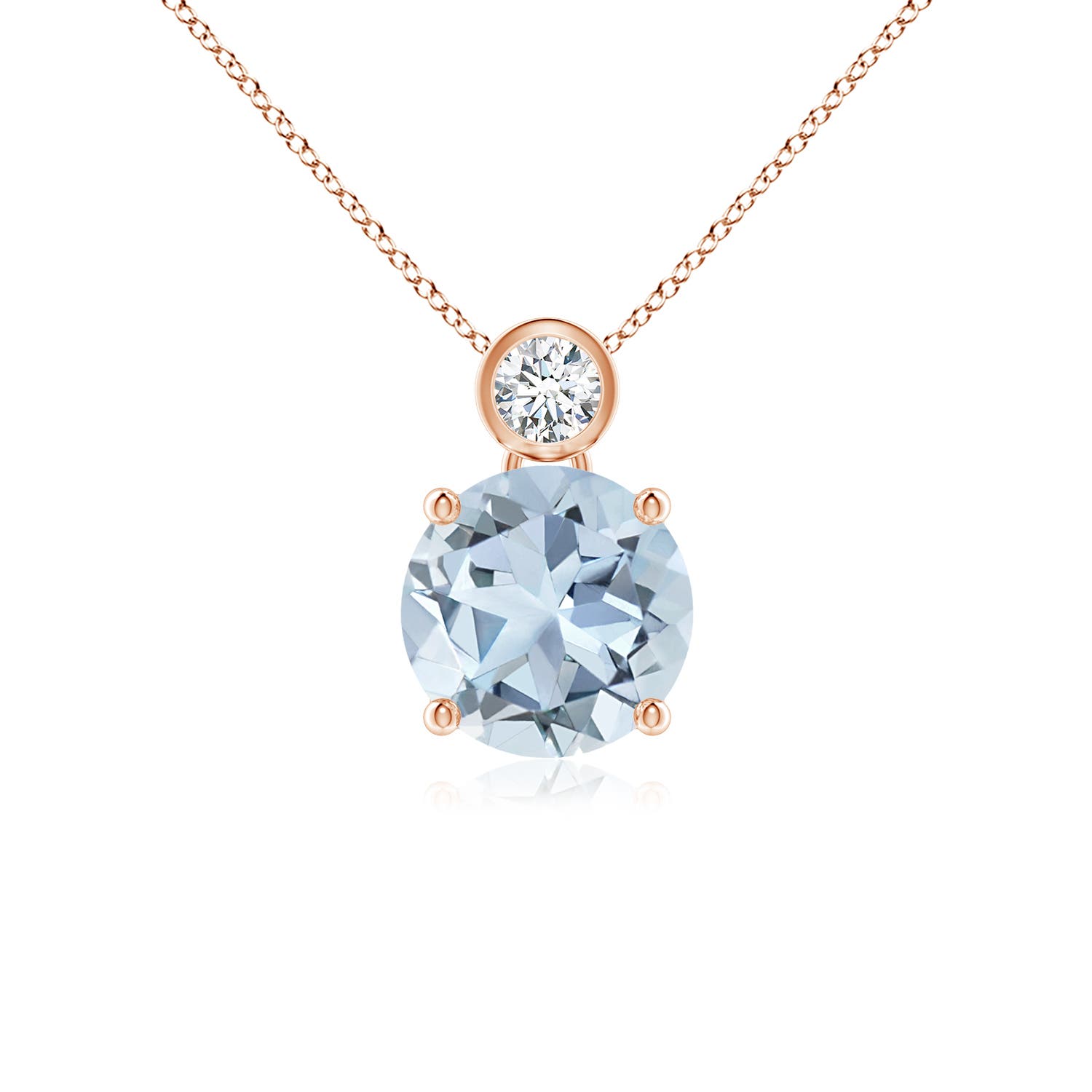 A - Aquamarine / 1.71 CT / 14 KT Rose Gold