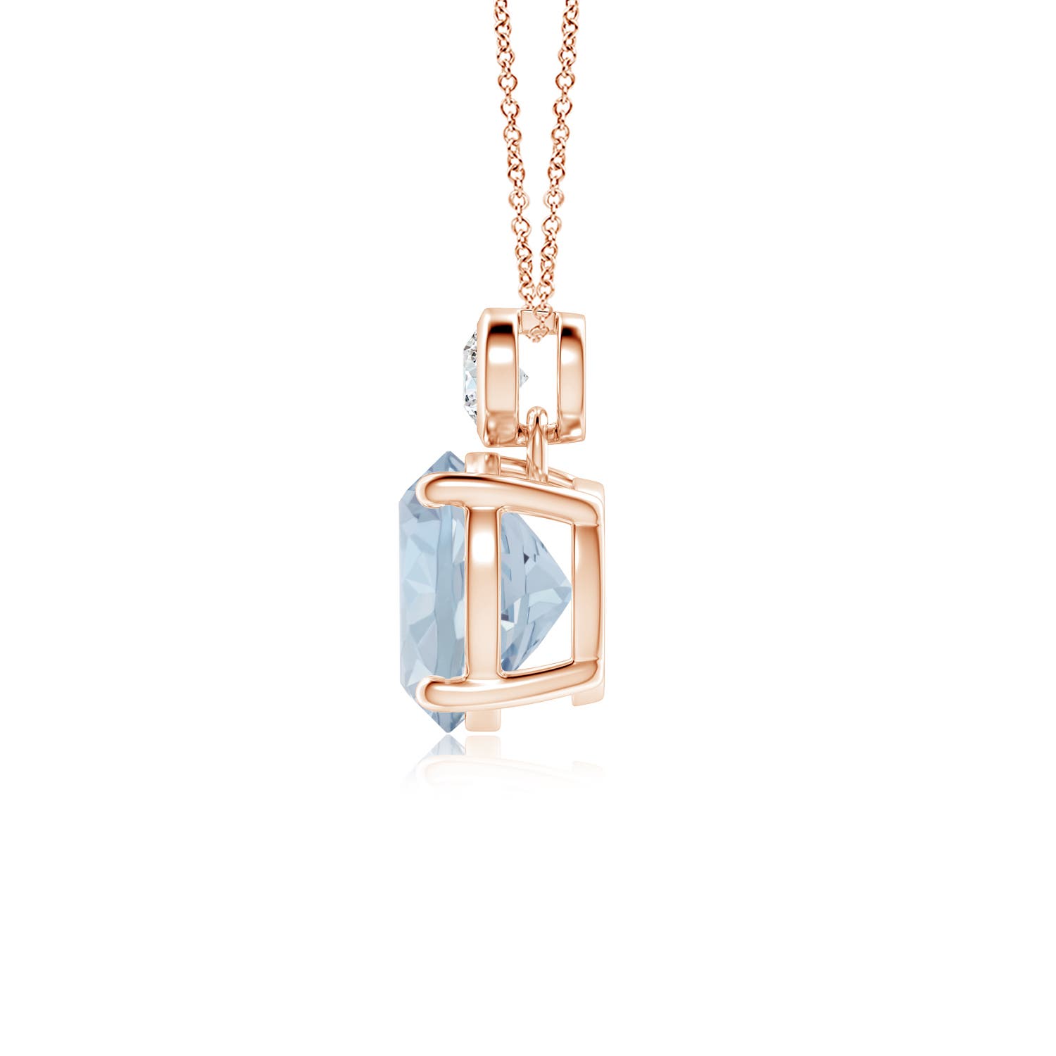 A - Aquamarine / 1.71 CT / 14 KT Rose Gold