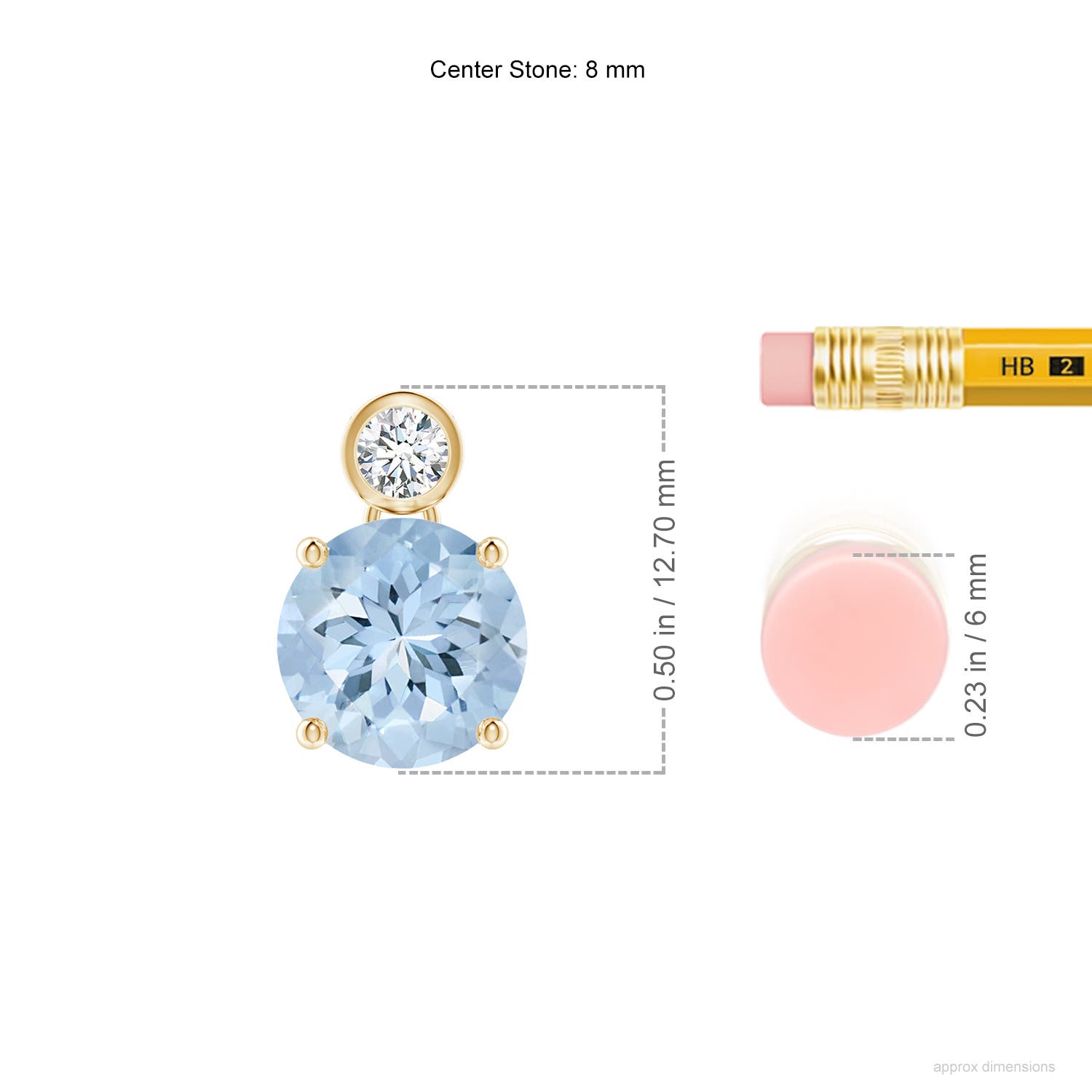 AA - Aquamarine / 1.71 CT / 14 KT Yellow Gold