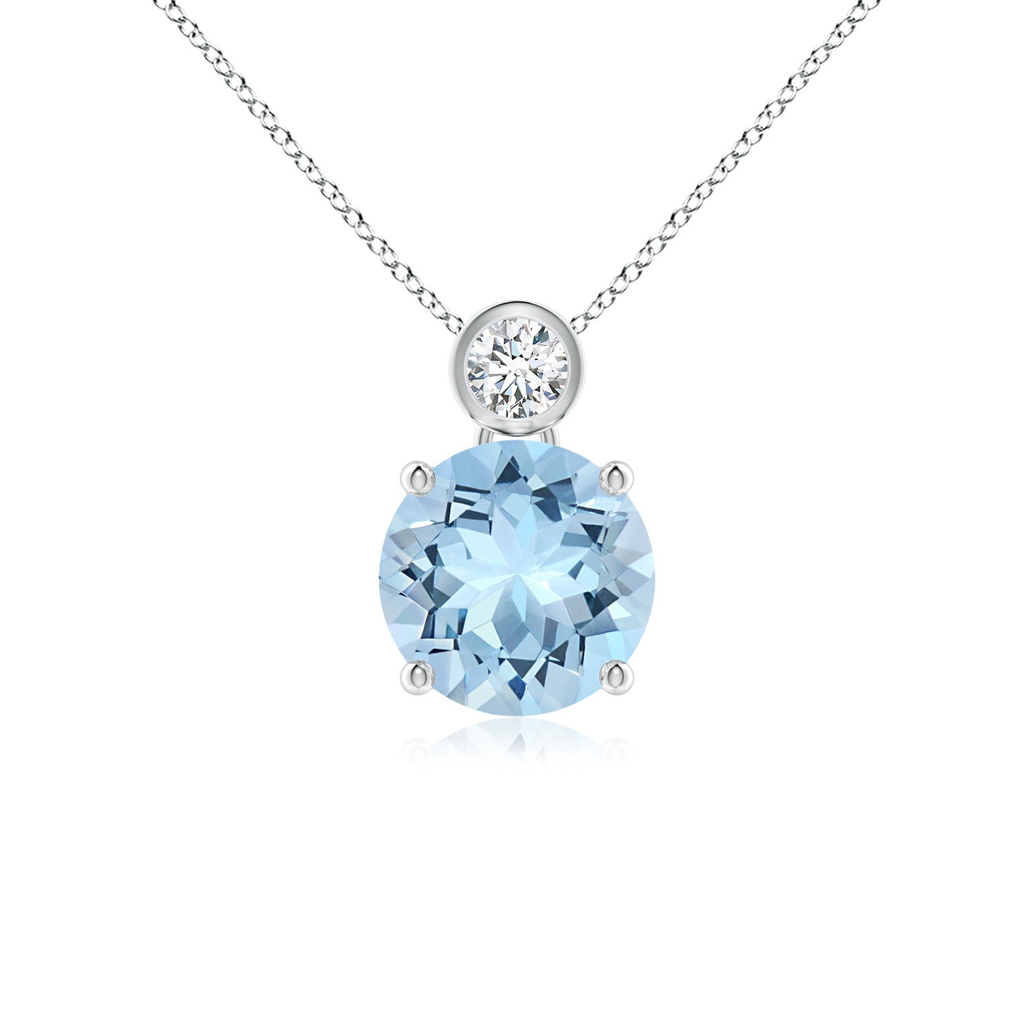 AAA - Aquamarine / 1.71 CT / 14 KT White Gold