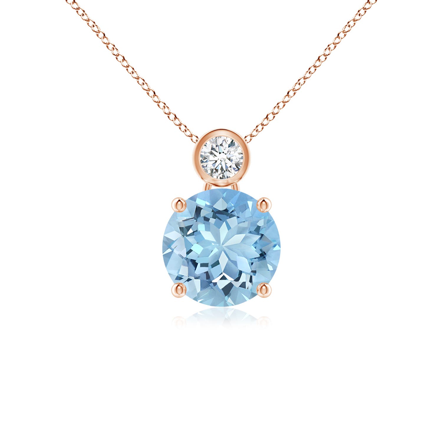 AAAA - Aquamarine / 1.71 CT / 14 KT Rose Gold