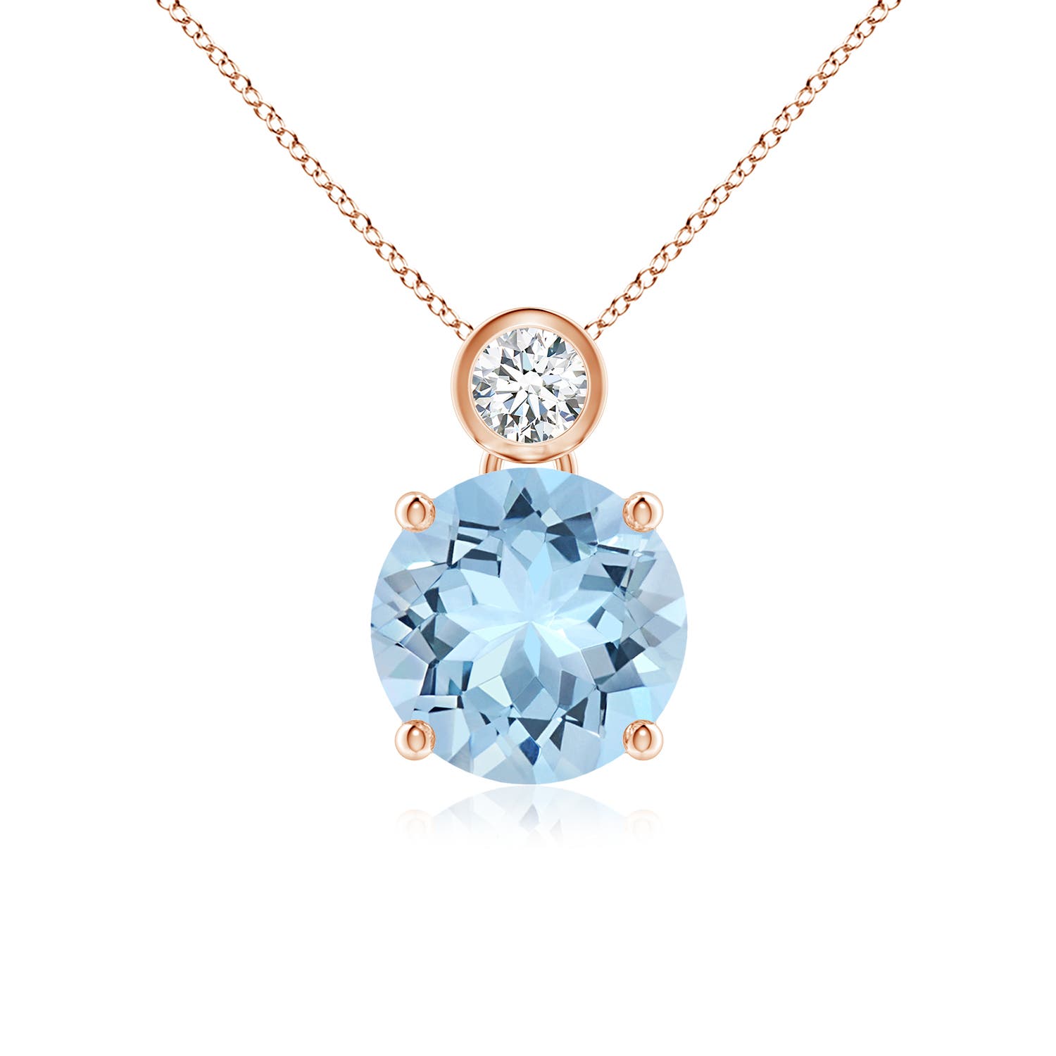 AAA - Aquamarine / 2.44 CT / 14 KT Rose Gold