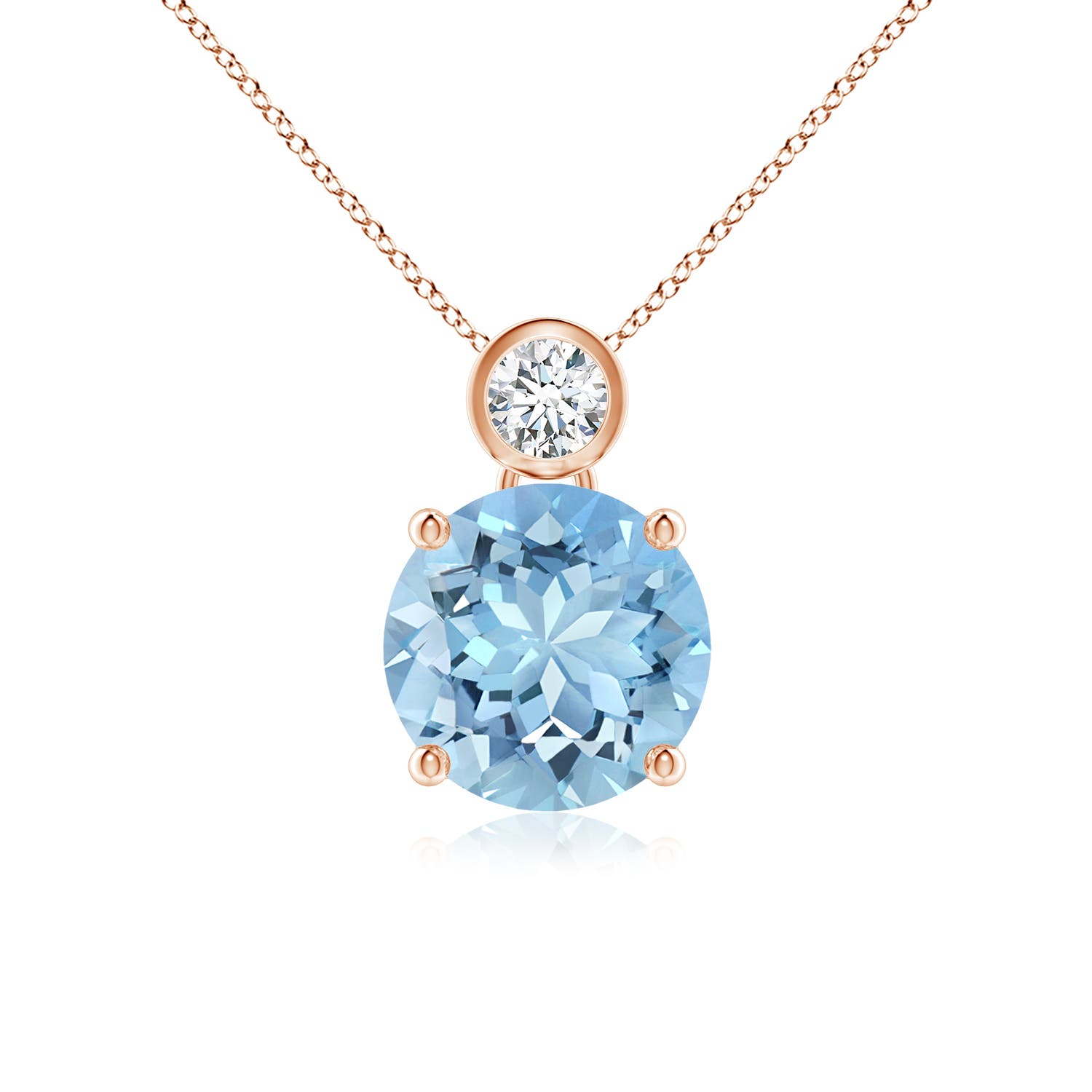 AAAA - Aquamarine / 2.44 CT / 14 KT Rose Gold