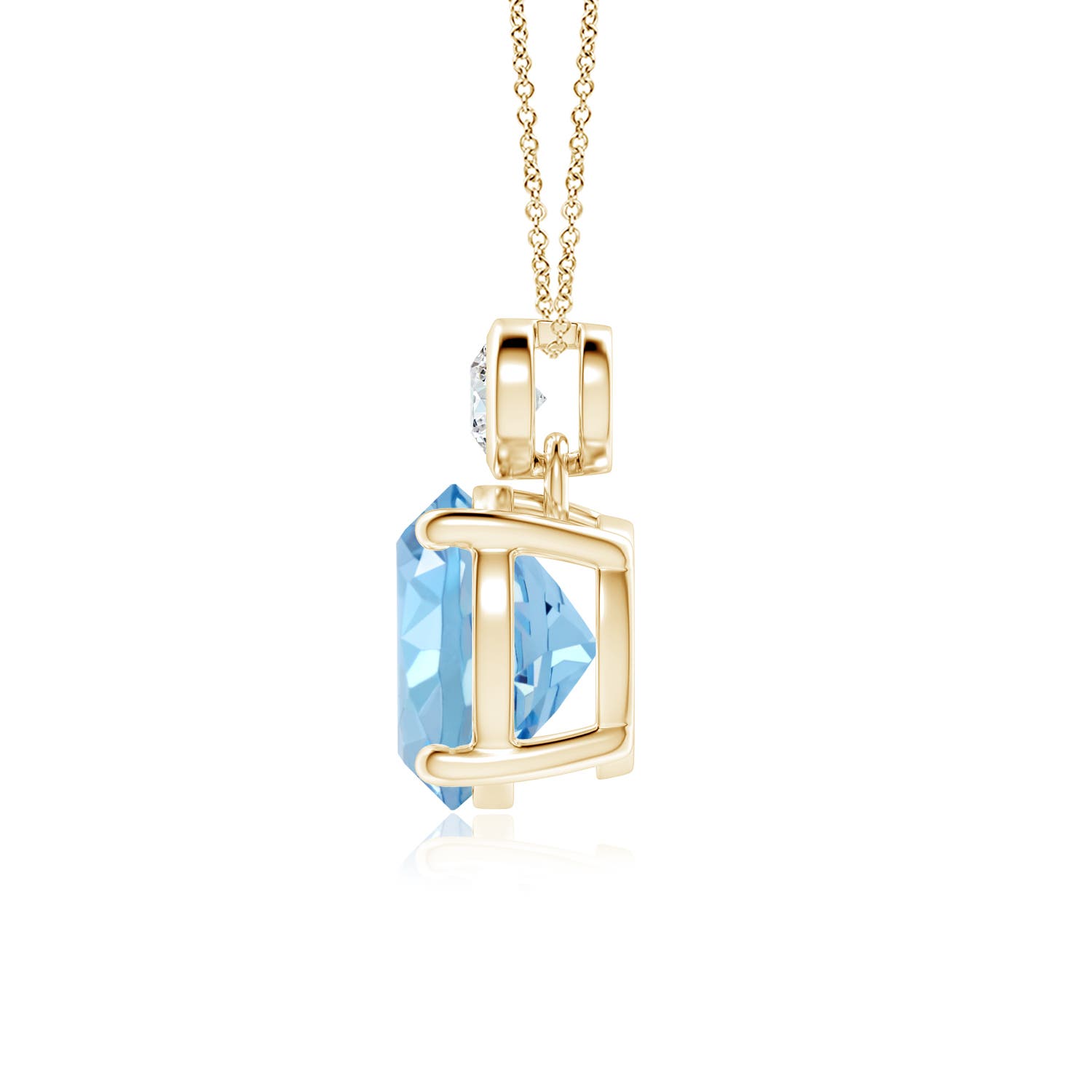 AAAA - Aquamarine / 2.44 CT / 14 KT Yellow Gold