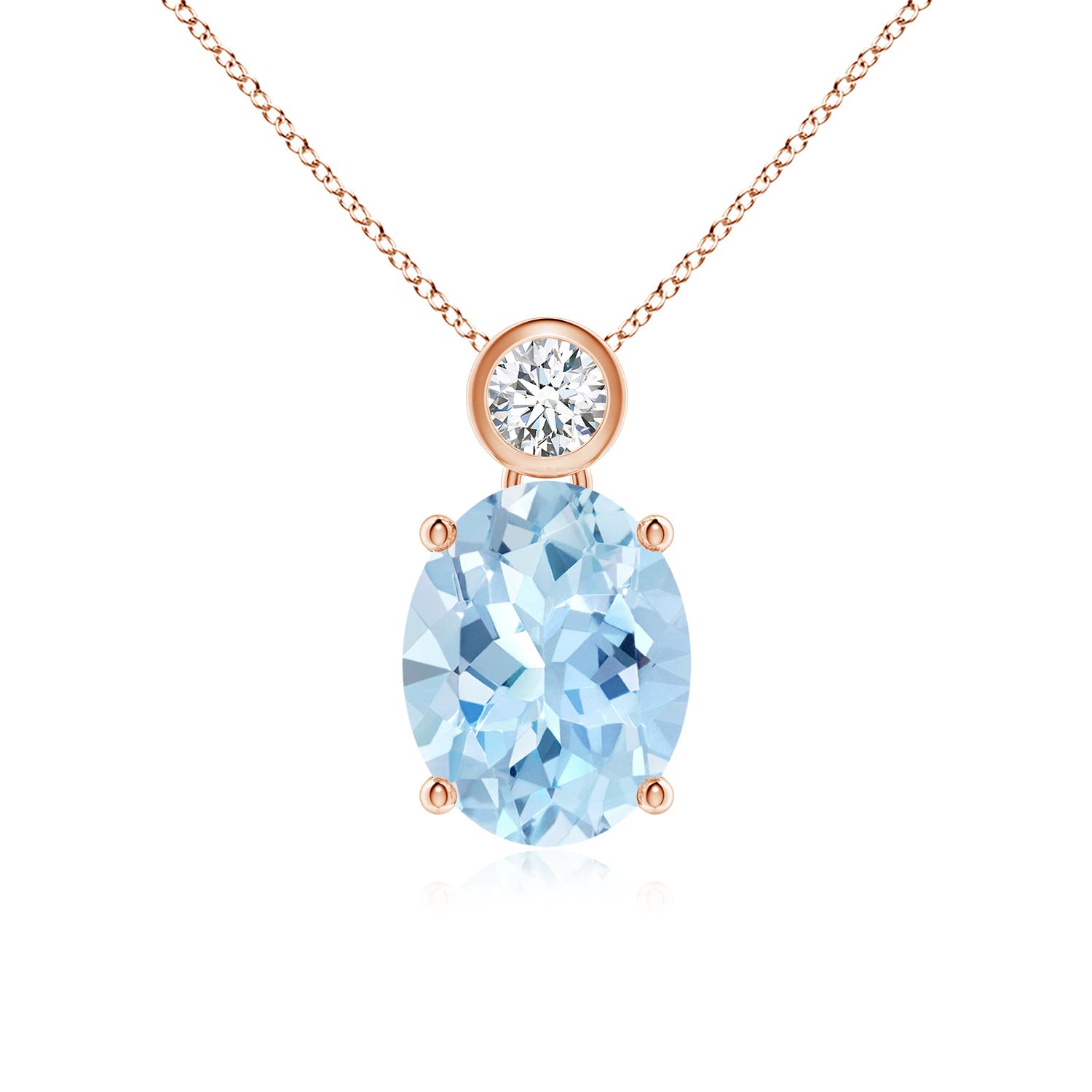 AAA - Aquamarine / 2.34 CT / 14 KT Rose Gold