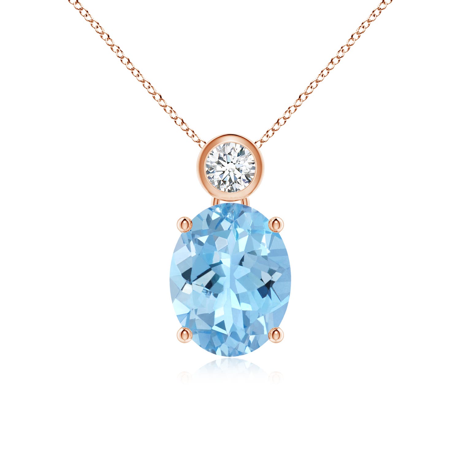 AAAA - Aquamarine / 2.34 CT / 14 KT Rose Gold