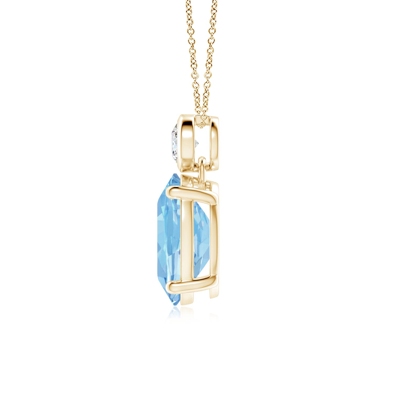 AAAA - Aquamarine / 2.34 CT / 14 KT Yellow Gold