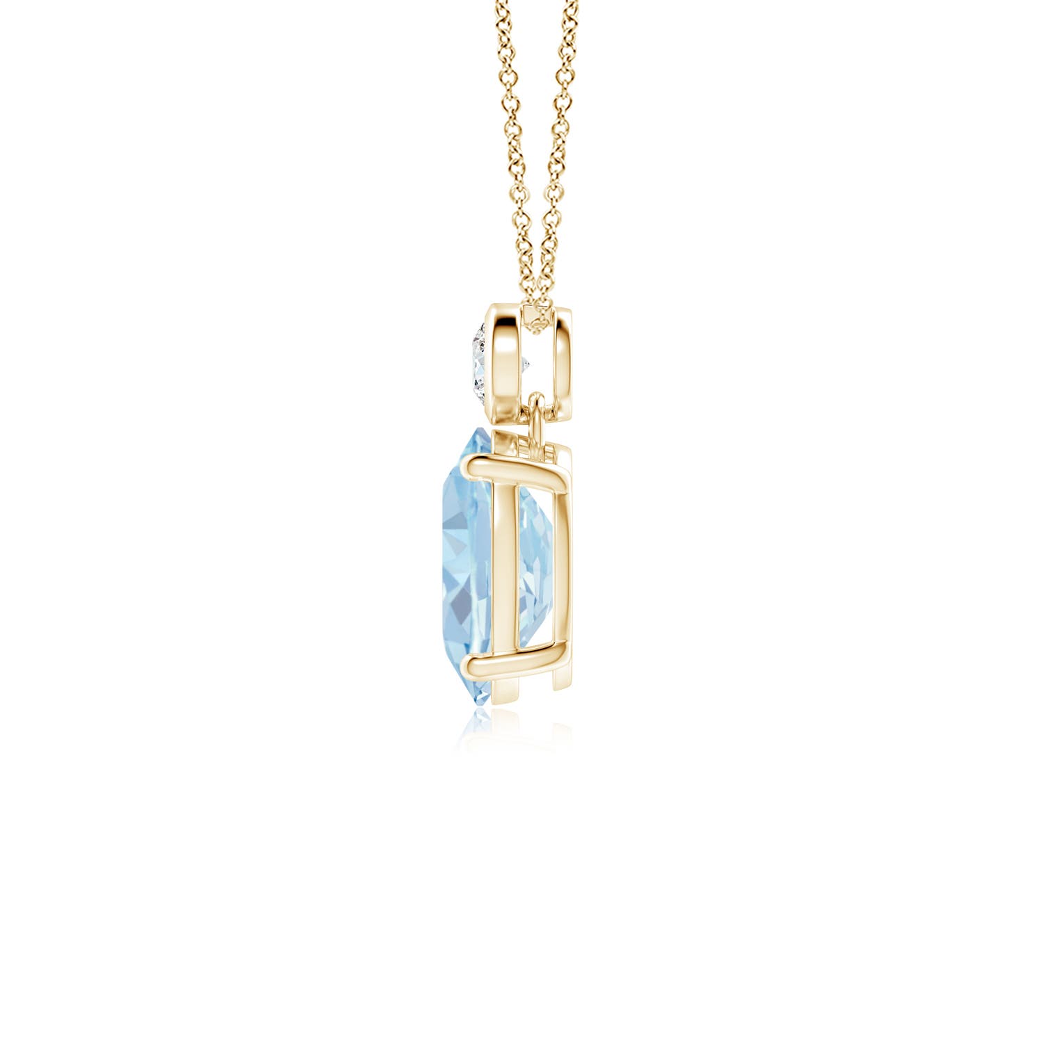 A - Aquamarine / 1.07 CT / 14 KT Yellow Gold