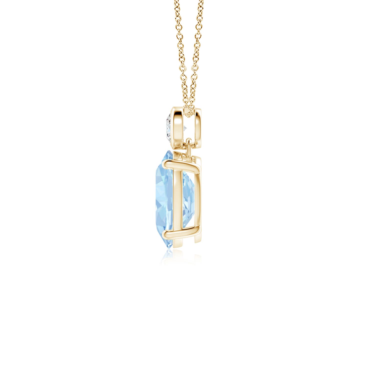 AA - Aquamarine / 1.07 CT / 14 KT Yellow Gold