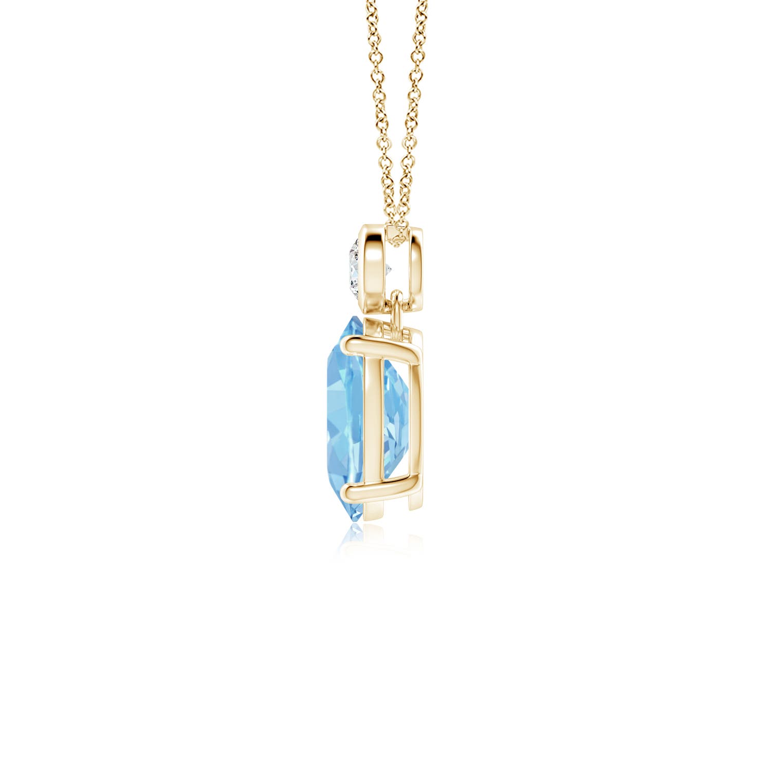 AAAA - Aquamarine / 1.07 CT / 14 KT Yellow Gold