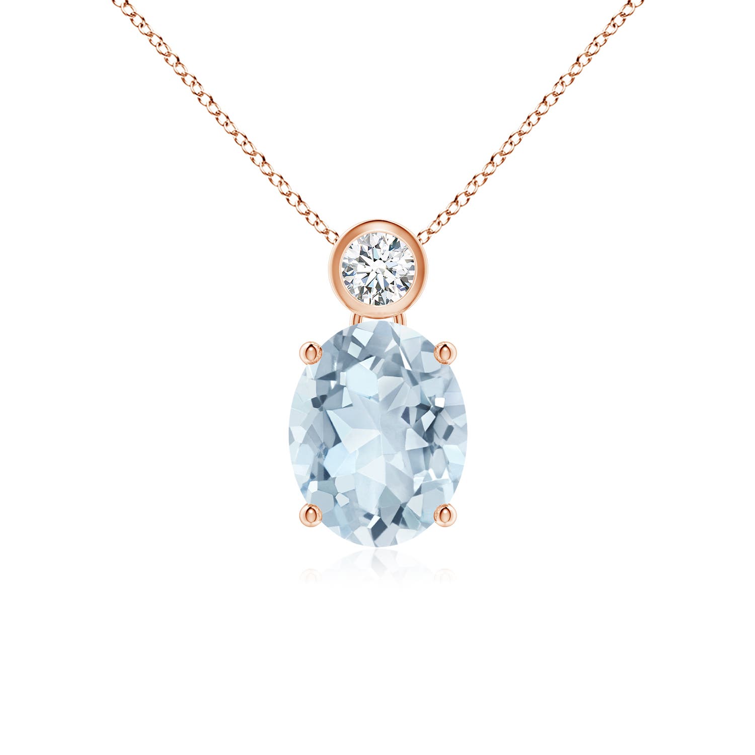 A - Aquamarine / 1.61 CT / 14 KT Rose Gold