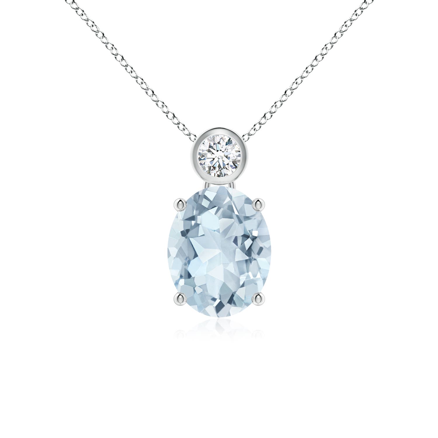 A - Aquamarine / 1.61 CT / 14 KT White Gold