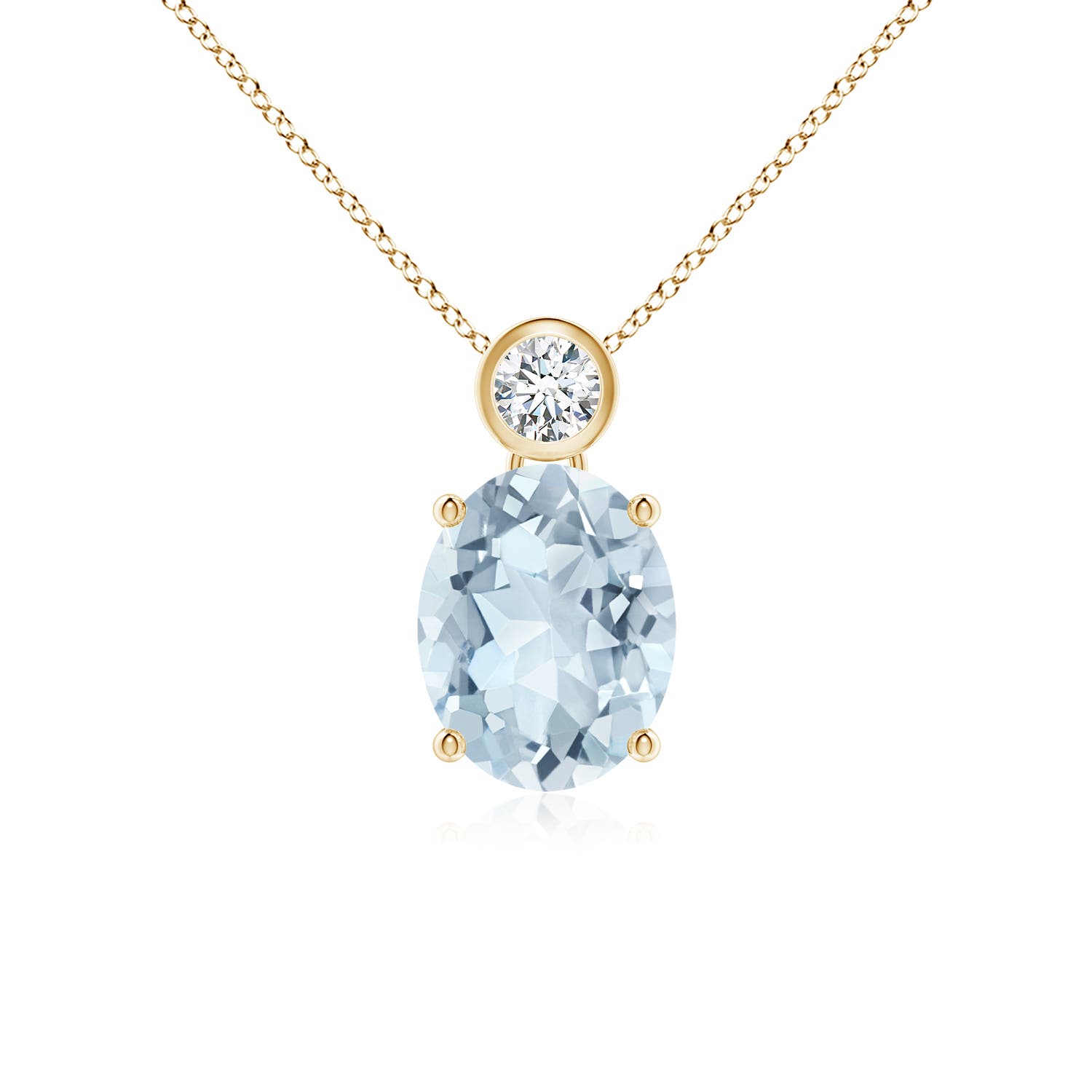 A - Aquamarine / 1.61 CT / 14 KT Yellow Gold