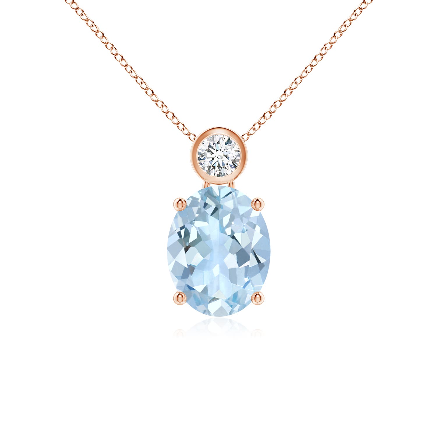 AA - Aquamarine / 1.61 CT / 14 KT Rose Gold