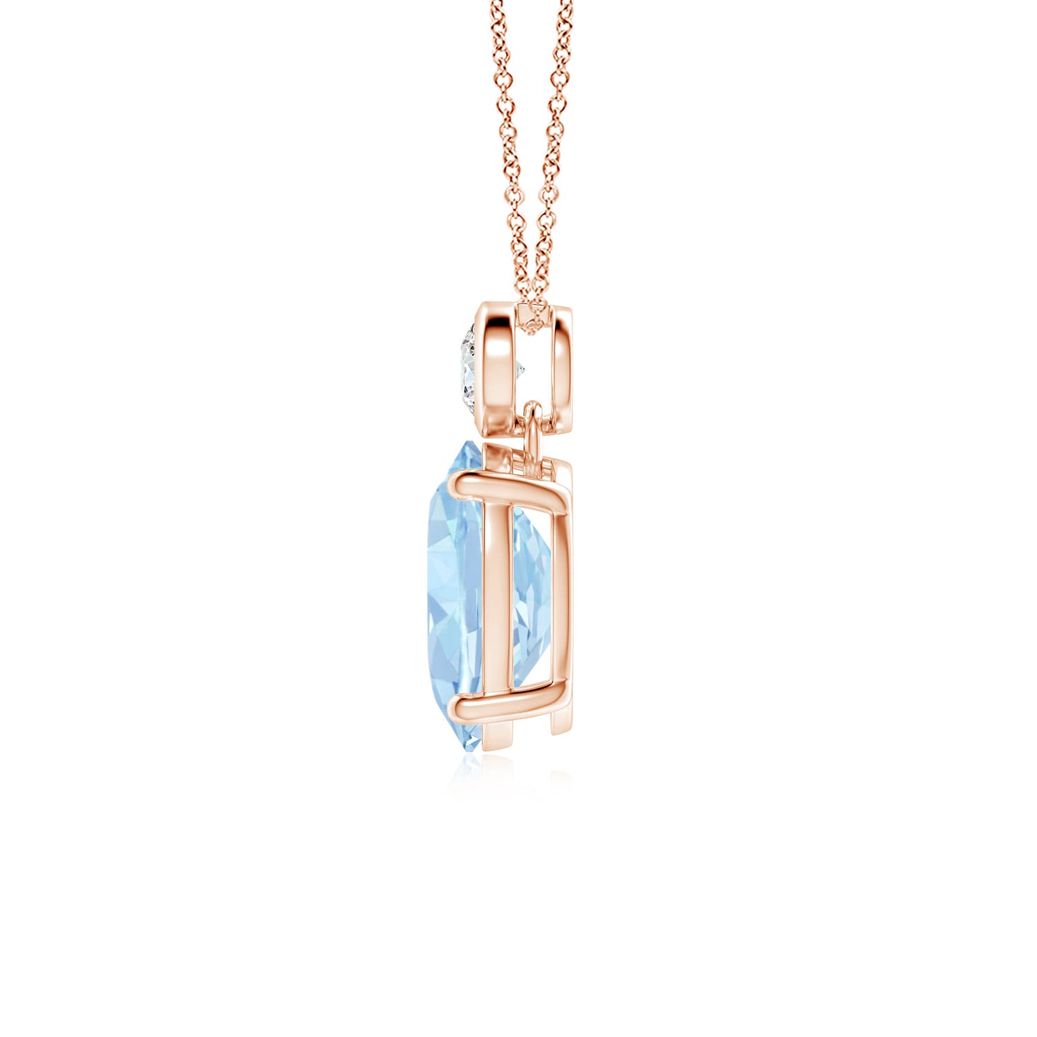 AA - Aquamarine / 1.61 CT / 14 KT Rose Gold