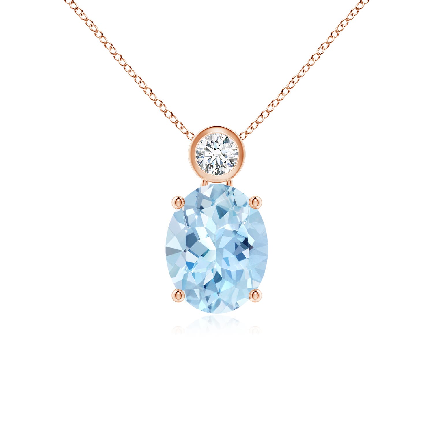 AAA - Aquamarine / 1.61 CT / 14 KT Rose Gold