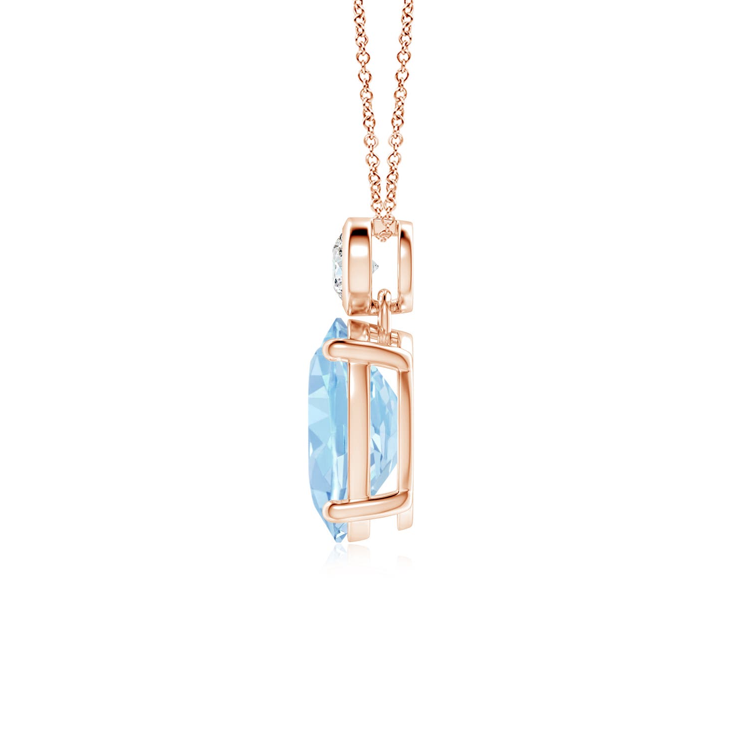 AAA - Aquamarine / 1.61 CT / 14 KT Rose Gold