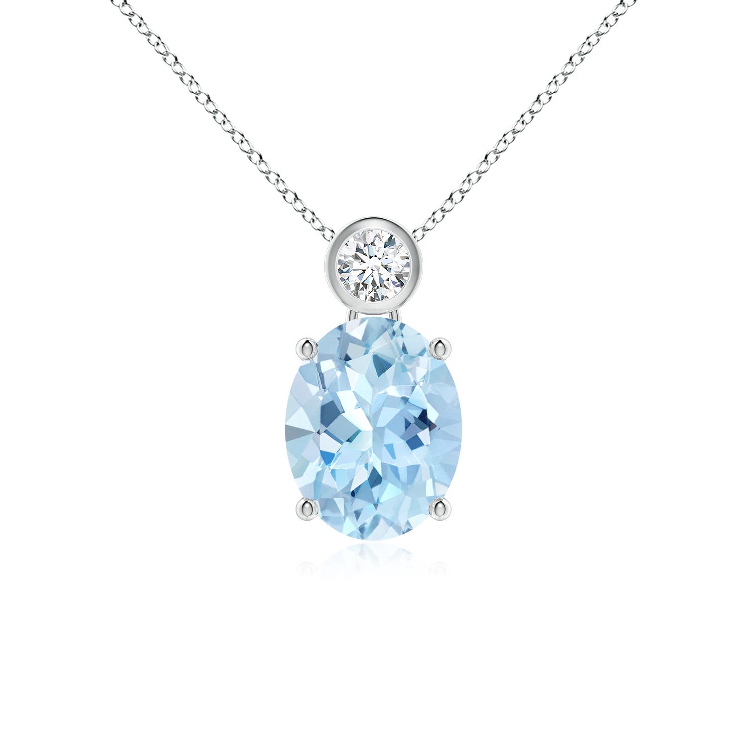 AAA - Aquamarine / 1.61 CT / 14 KT White Gold