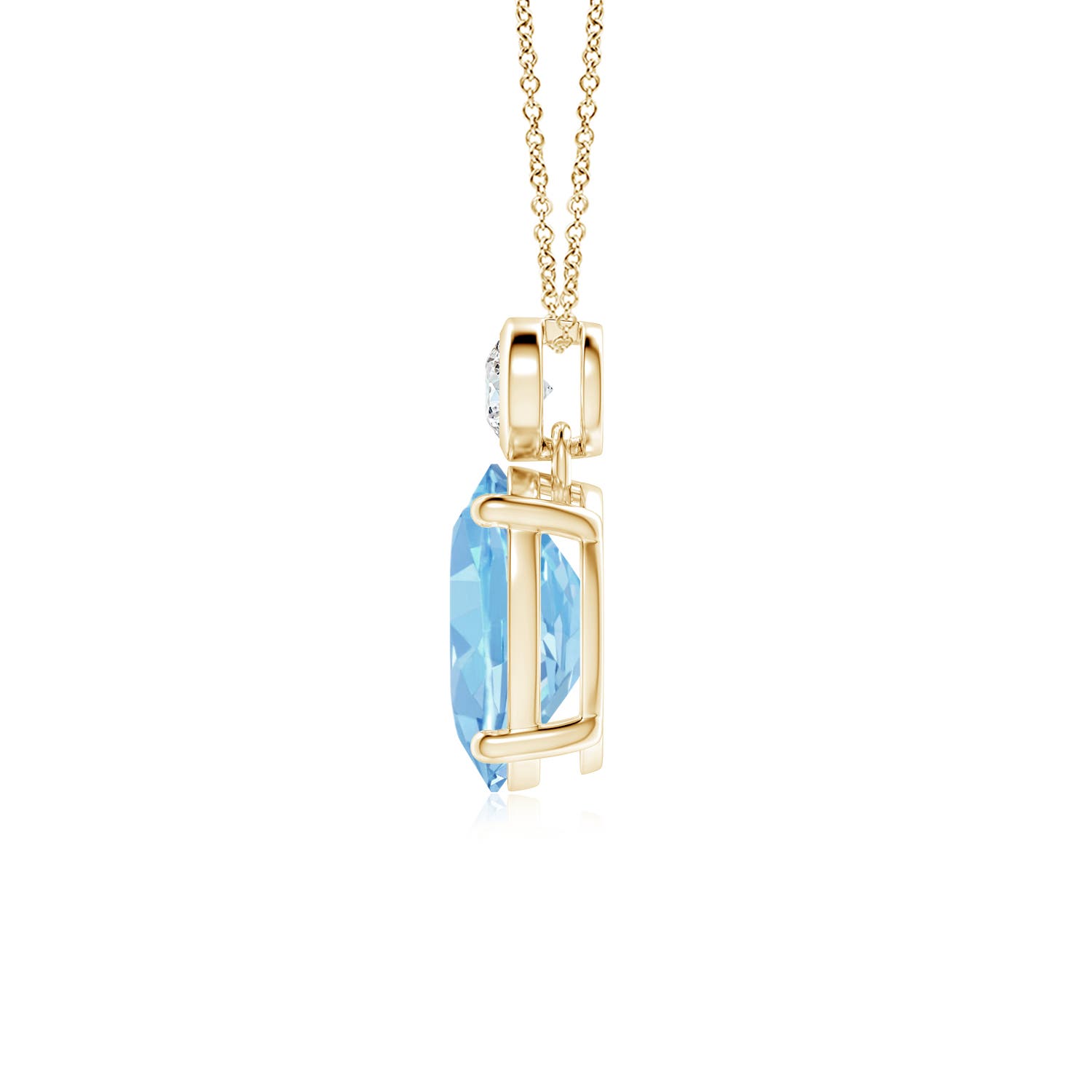 AAAA - Aquamarine / 1.61 CT / 14 KT Yellow Gold