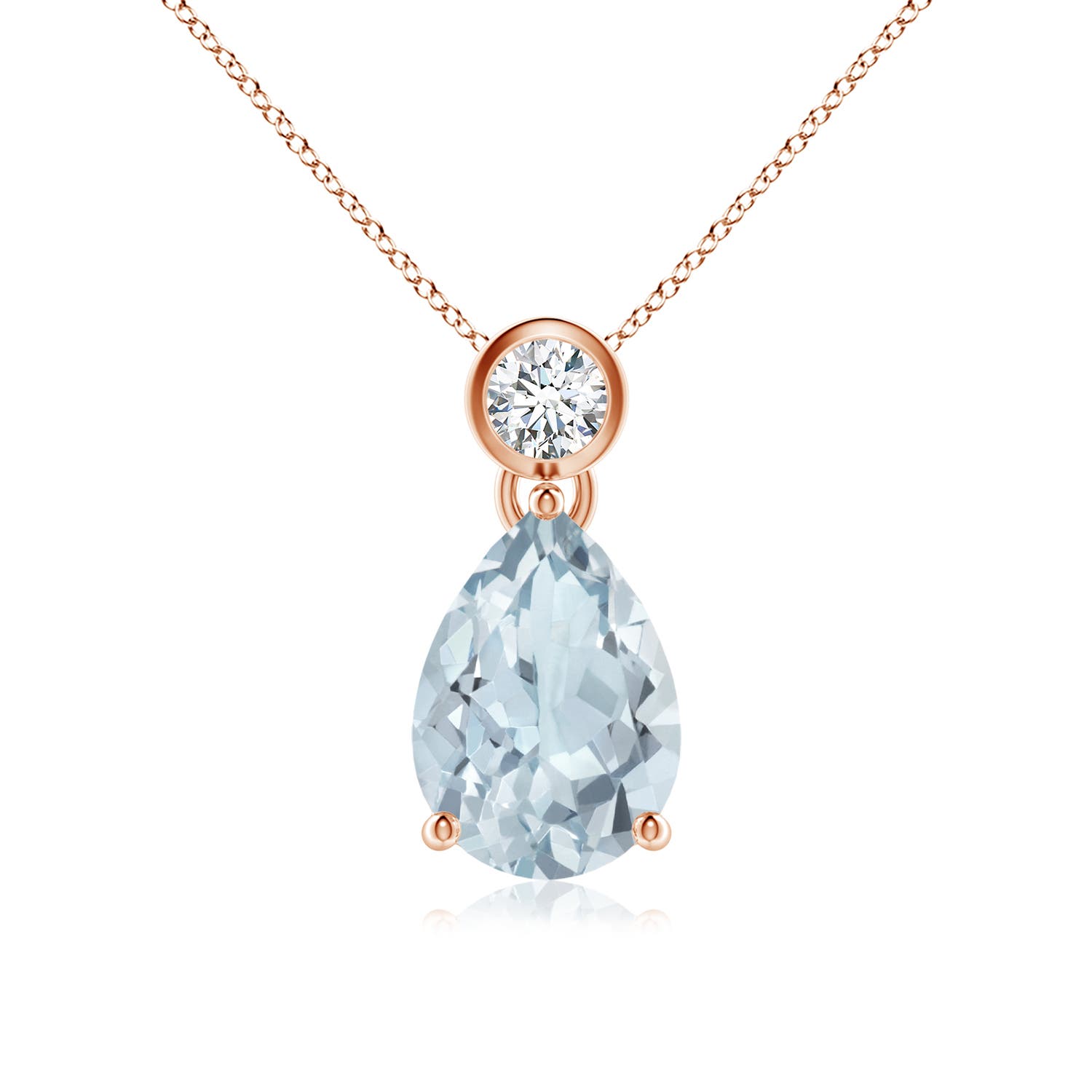 A - Aquamarine / 1.74 CT / 14 KT Rose Gold