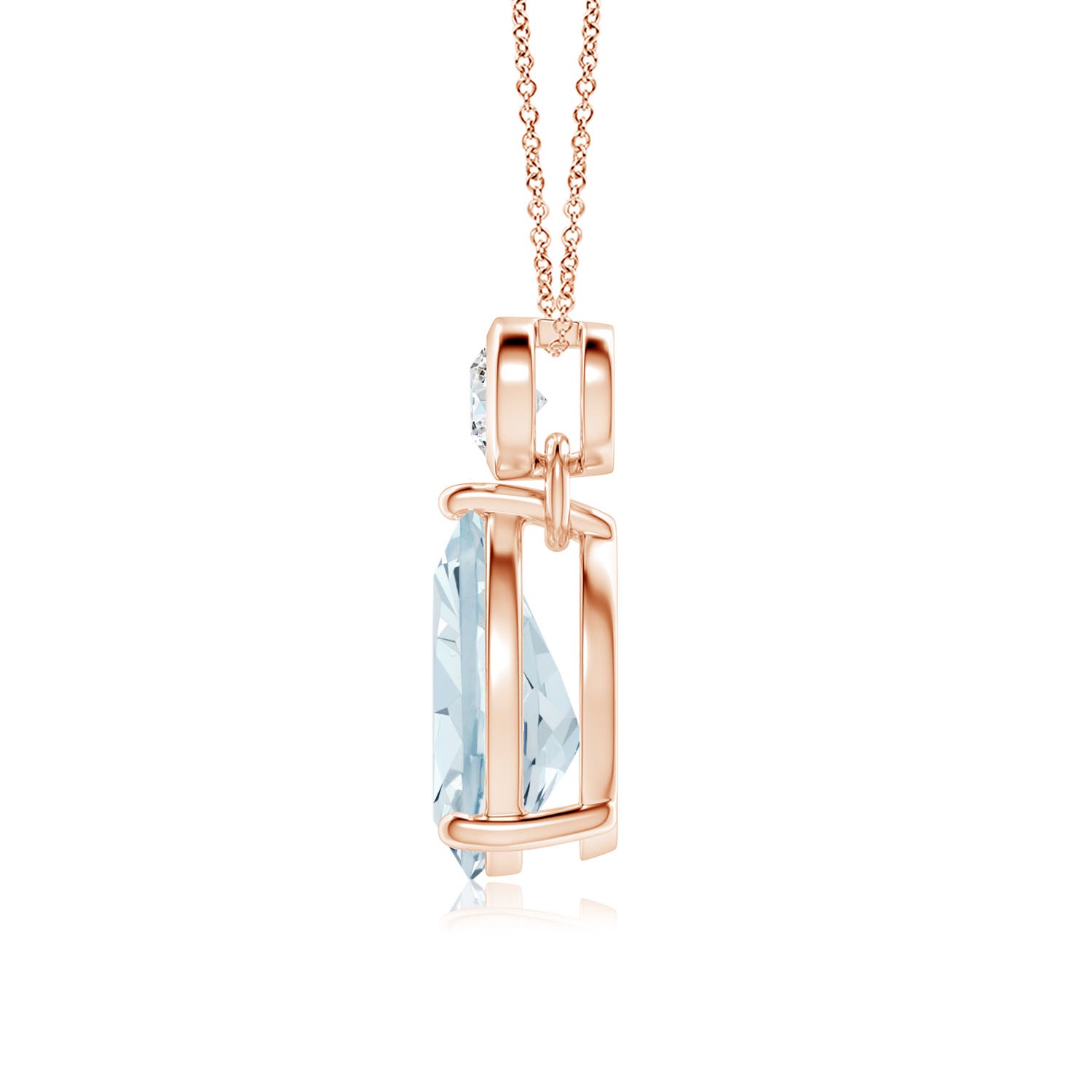 A - Aquamarine / 1.74 CT / 14 KT Rose Gold