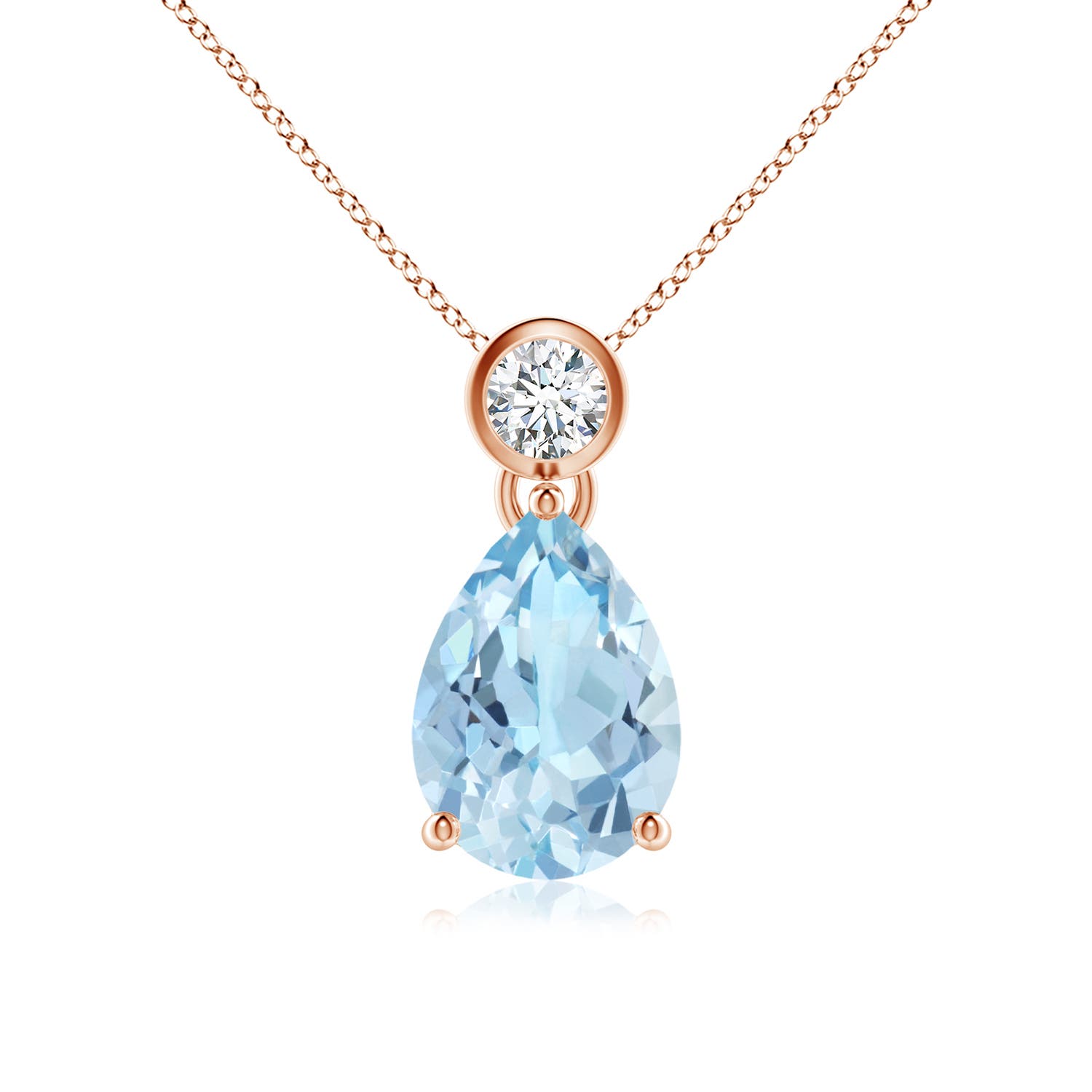 AAA - Aquamarine / 1.74 CT / 14 KT Rose Gold