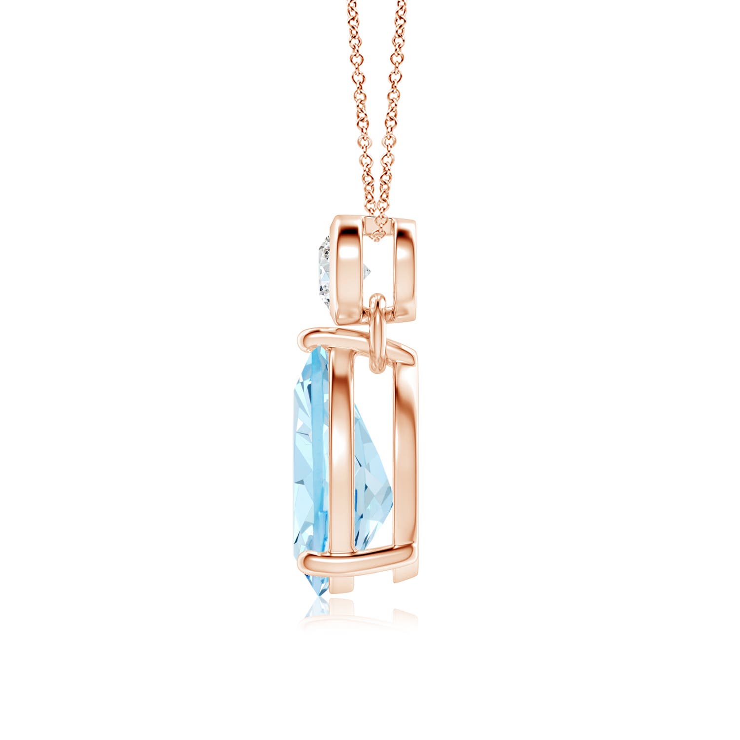 AAA - Aquamarine / 1.74 CT / 14 KT Rose Gold