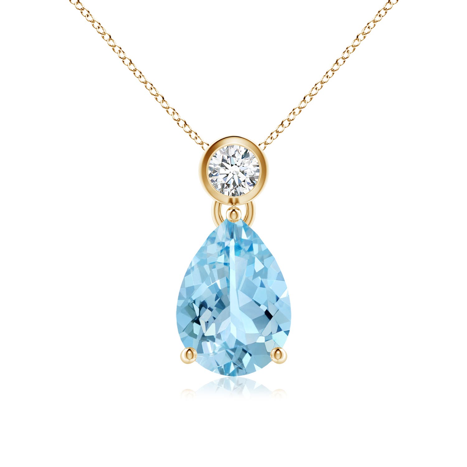 AAAA - Aquamarine / 1.74 CT / 14 KT Yellow Gold