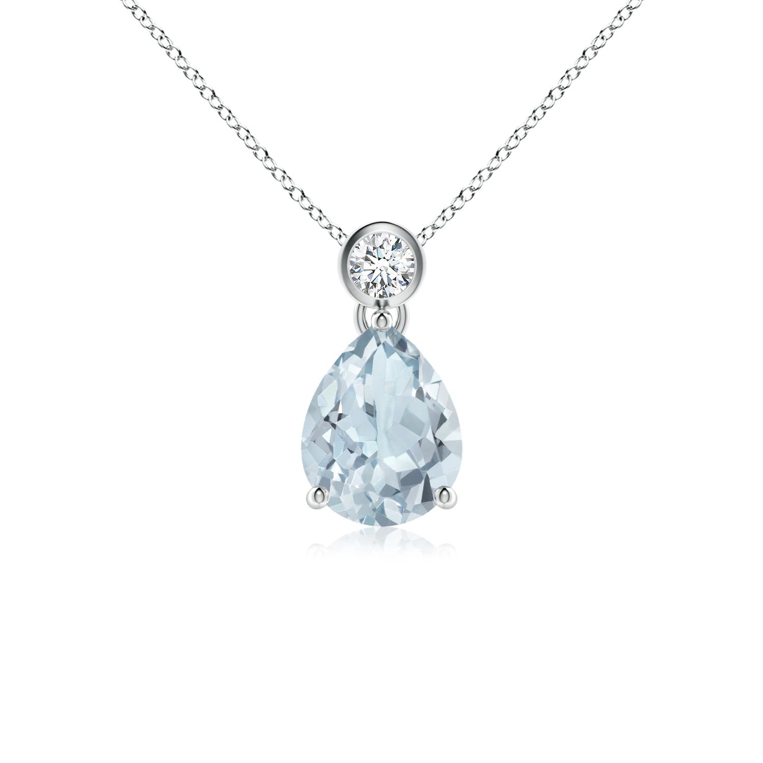 A - Aquamarine / 0.92 CT / 14 KT White Gold