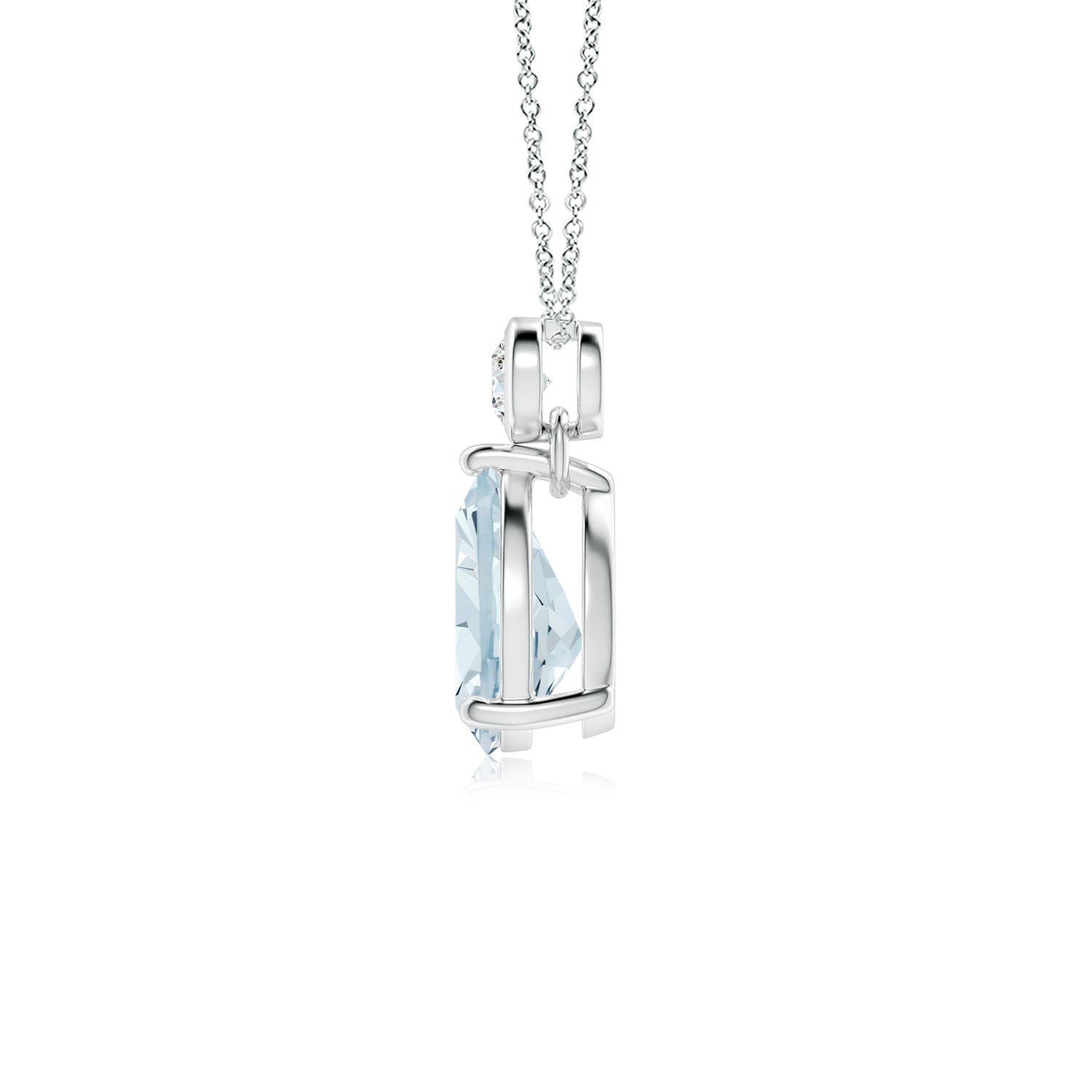 A - Aquamarine / 0.92 CT / 14 KT White Gold