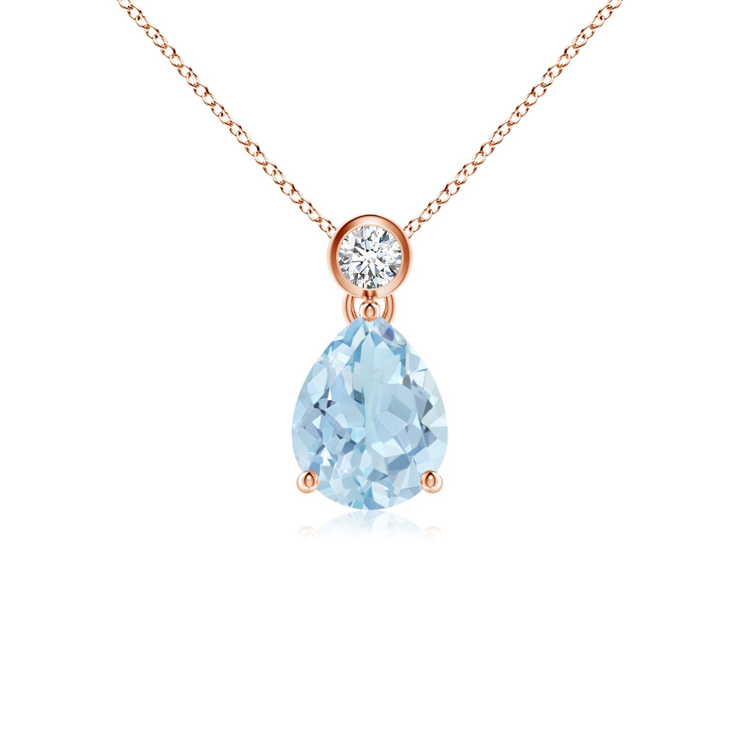 AA - Aquamarine / 0.92 CT / 14 KT Rose Gold