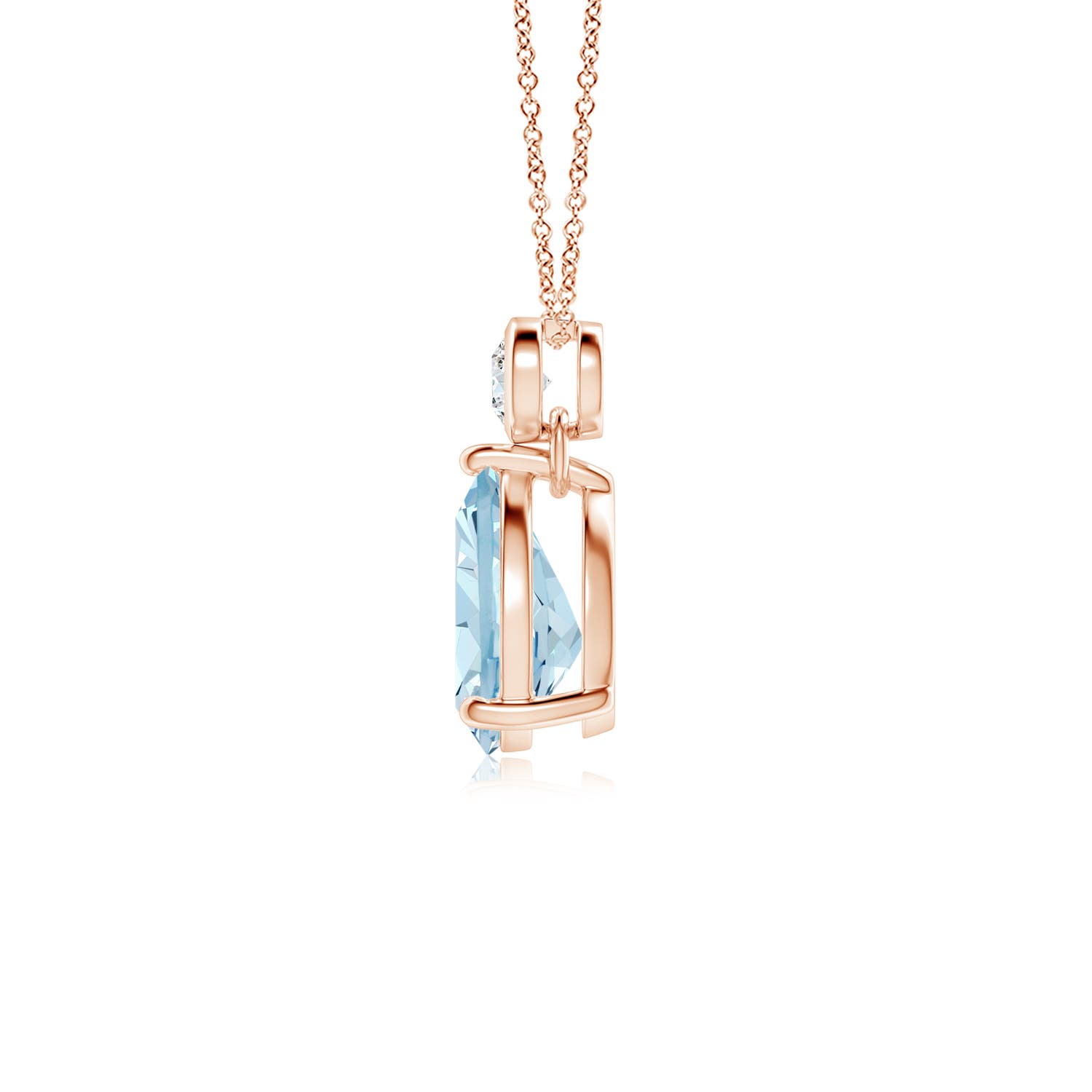 AA - Aquamarine / 0.92 CT / 14 KT Rose Gold