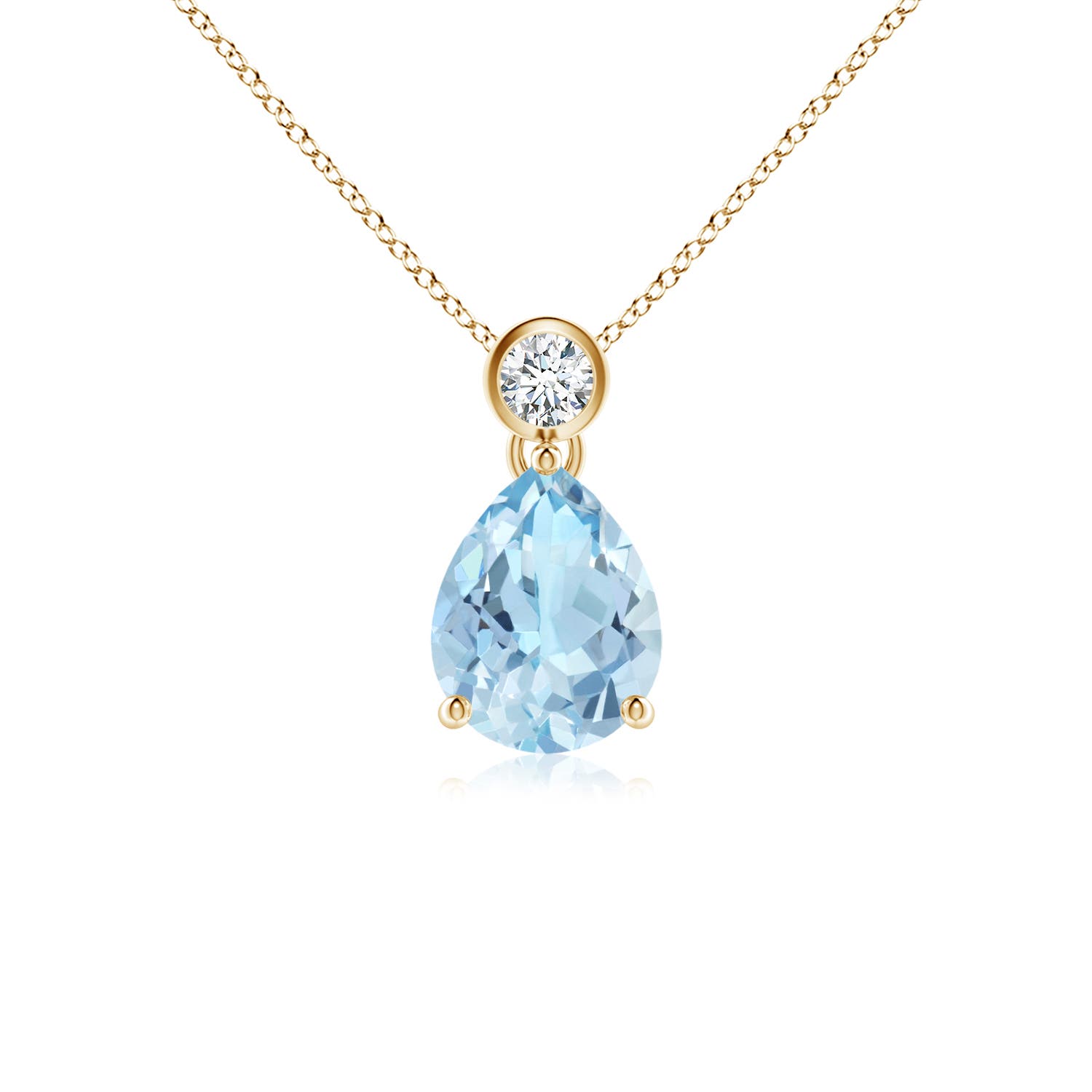 AAA - Aquamarine / 0.92 CT / 14 KT Yellow Gold