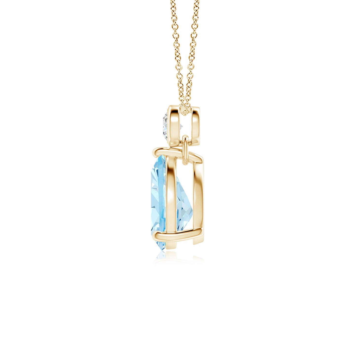 AAA - Aquamarine / 0.92 CT / 14 KT Yellow Gold