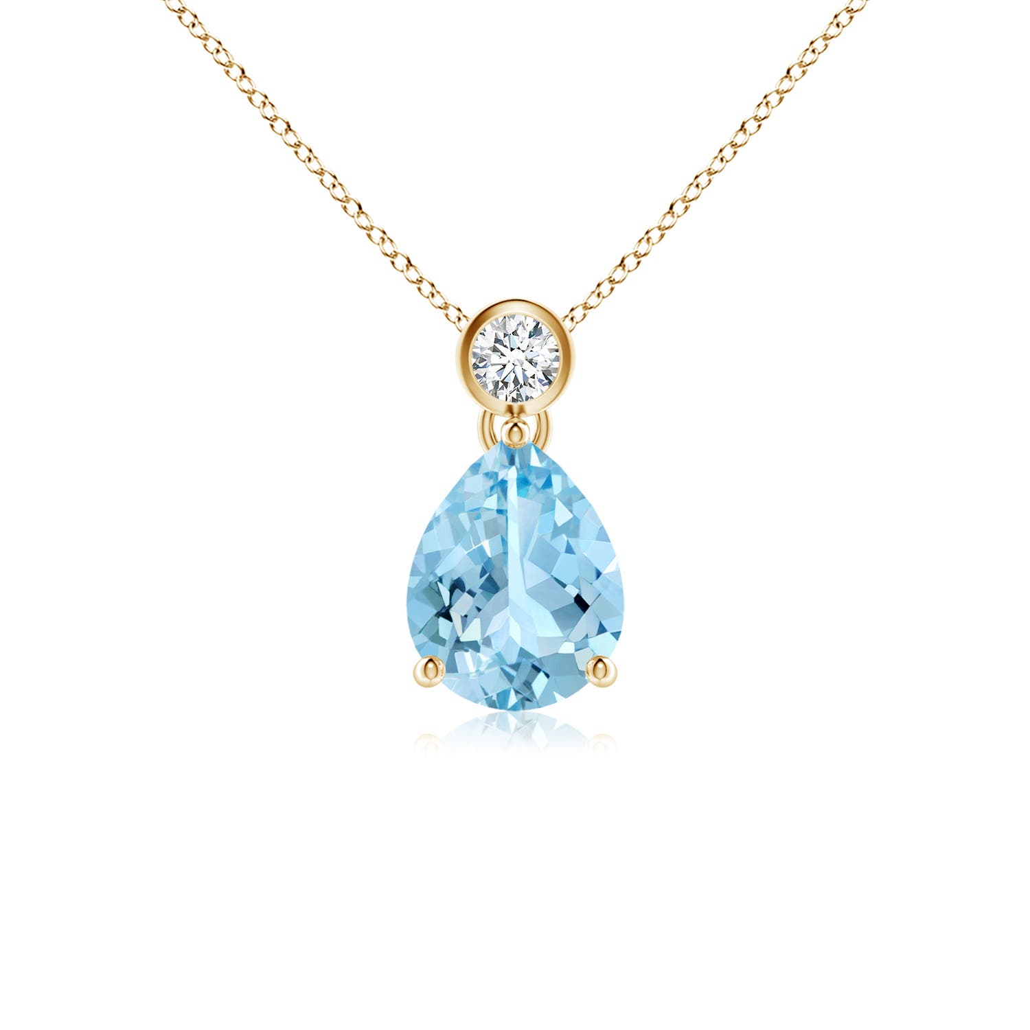 AAAA - Aquamarine / 0.92 CT / 14 KT Yellow Gold