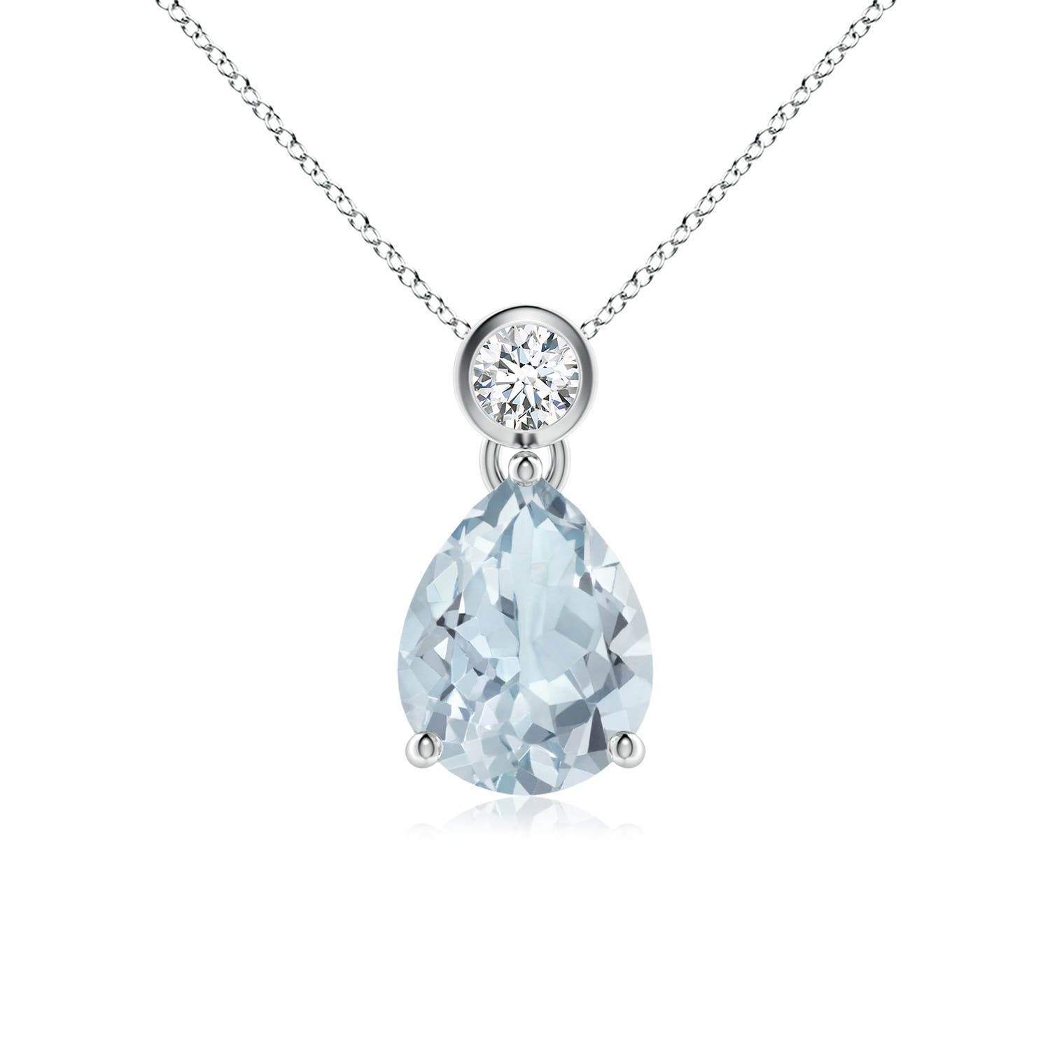 A - Aquamarine / 1.36 CT / 14 KT White Gold