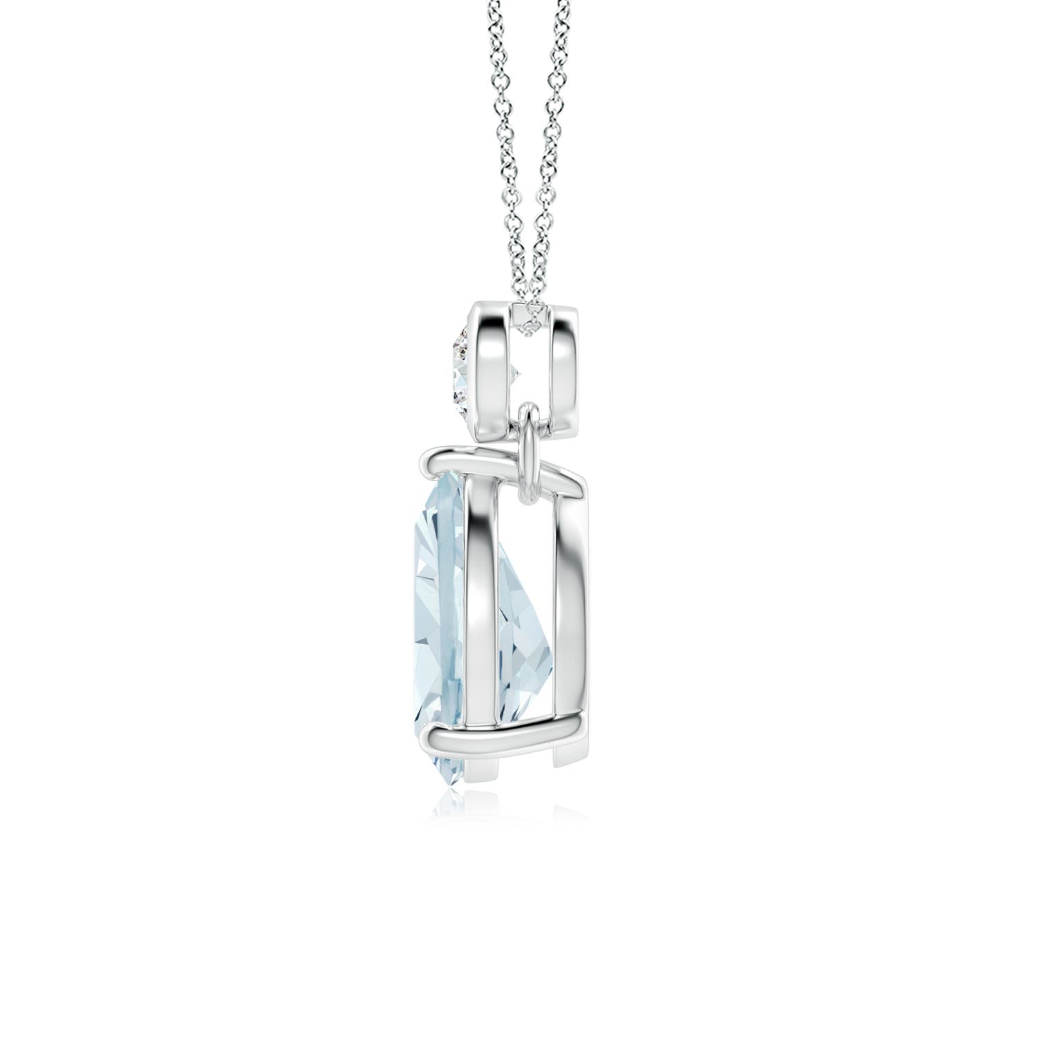 A - Aquamarine / 1.36 CT / 14 KT White Gold